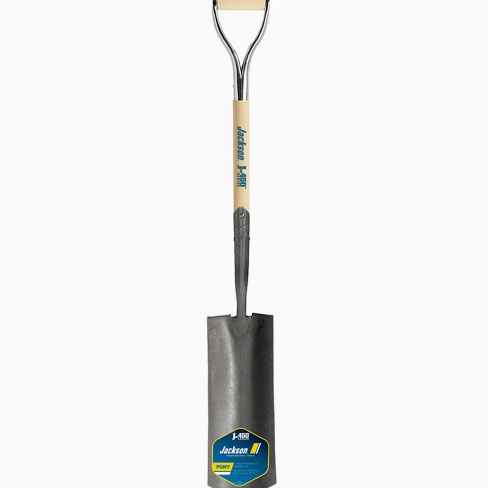 Jackson 1234000 J-450 16 Pulgadas Ditch/Post Shovel with Armor D-Grip Hardwood Handle, 27 Pulgadas