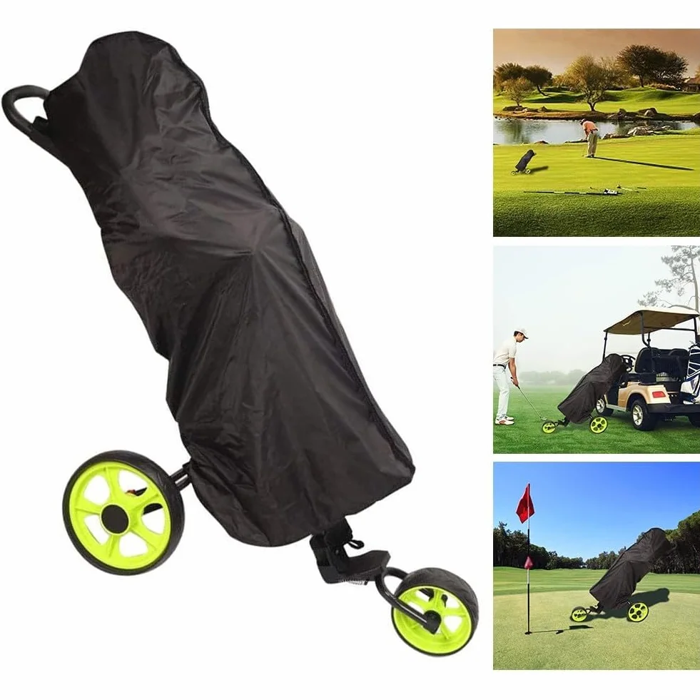 Funda de lluvia para bolsa de golf, cubierta impermeable y resistente al viento para carrito de golf de PVC