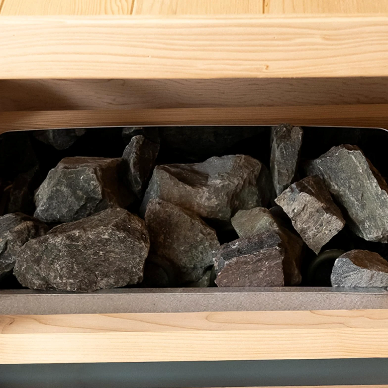 Smartmak Rocas de repuesto para sauna, caja de 33 libras de piedras volcánicas para calentador de sauna para interiores y exteriores, saunas de vapor tradicionales