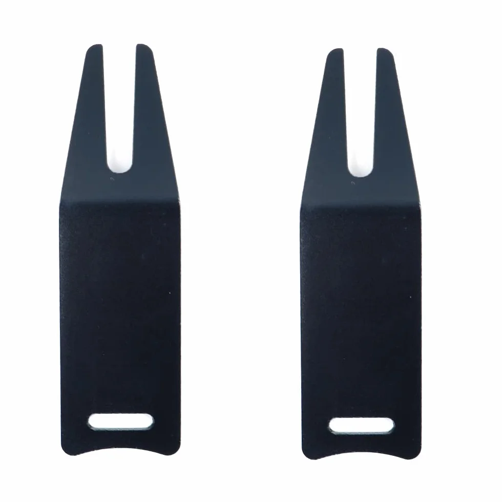 Aluminio Paquete de 2 Herramientas de Reparación de Divot de Golf Negro