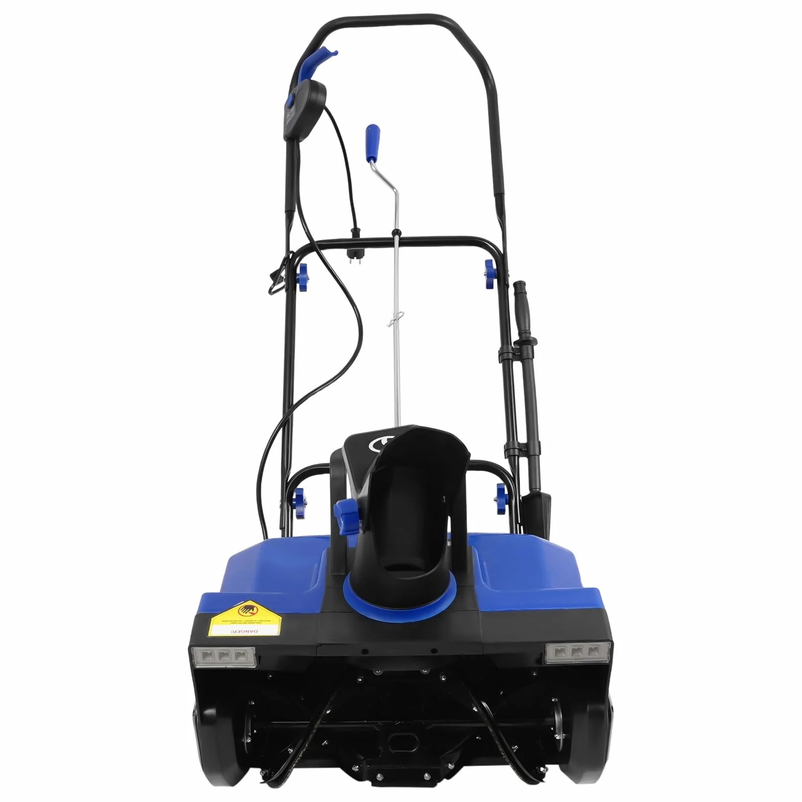 Quitanieves eléctrico 2400 W con cable con luces LED 180 ° ajustable máquina de rizado 56 cm ancho de trabajo, 33 cm profundidad de nieve, quitanieves altamente eficiente