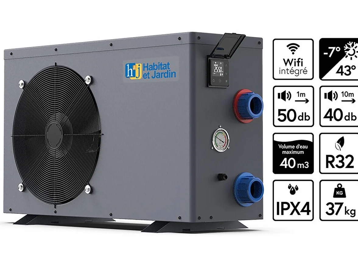 Habitat et Jardin Bomba de Calor - Potencia 6,1kw - Caja Wi-Fi incluida