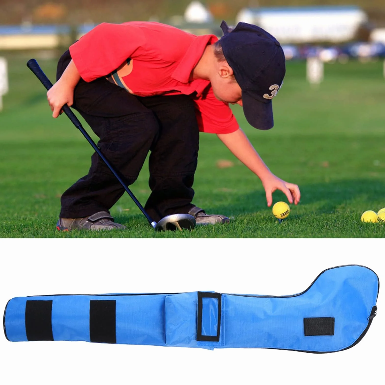 Bolsa para Niños de Golf Portátil Impermeable 32.3x3.7 Pulgadas Nylon Plegable