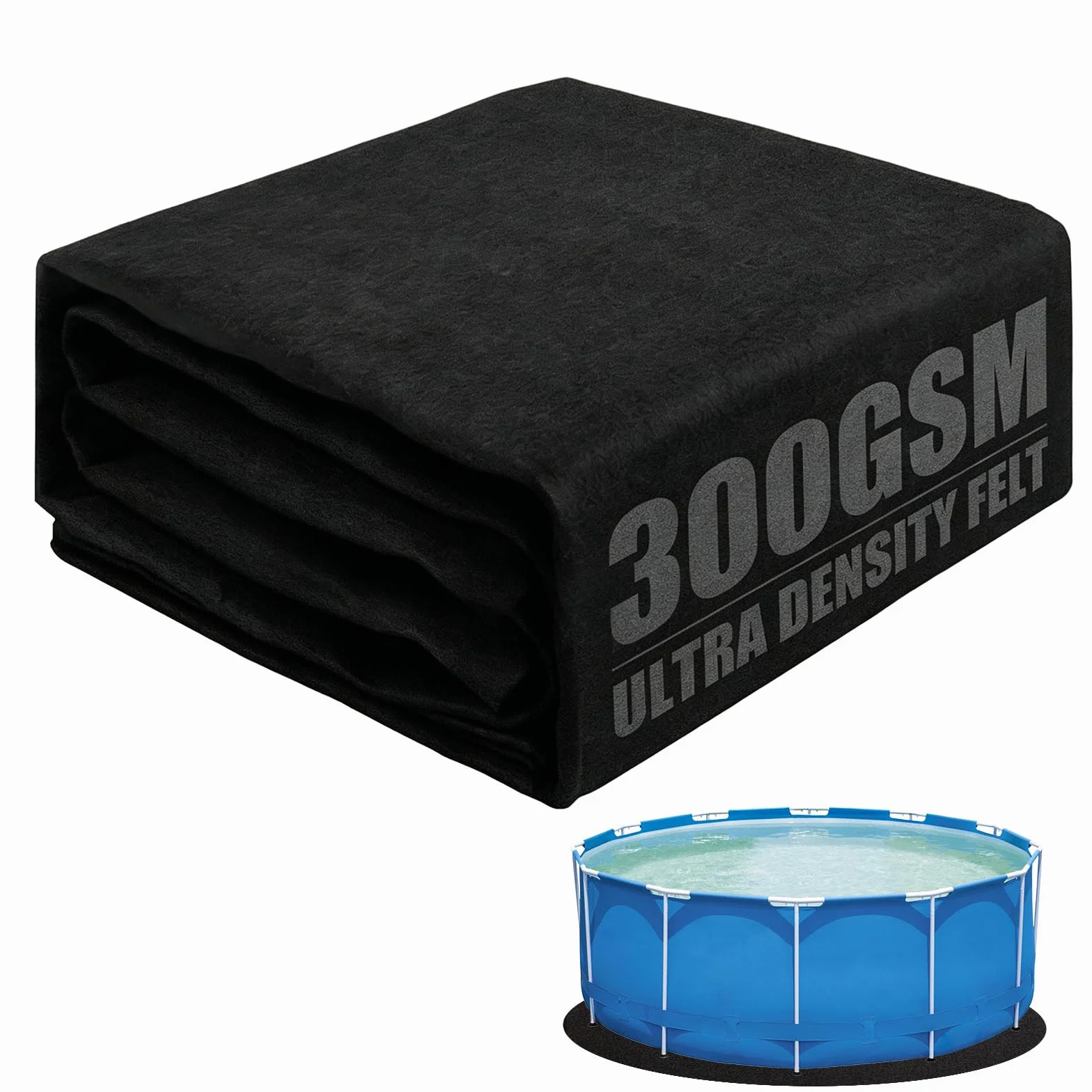 Base Redonda para Piscina de, Tapiz para Piscina Protector de Suelo, Resistente sin Costuras, contra Rayos UV y Resistente al desgarro Lona de Suelo precortada para Piscinas de pie y jacuzzis