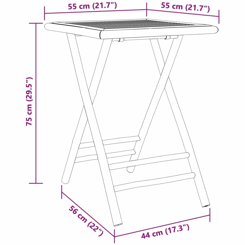 ZEYUAN Juego de Mesa y sillas de jardín 3 Piezas bambú, Conjunto Mesa Y Sillas Jardin, Mesa Y Sillas Terraza, Muebles Jardin Exterior, Conjuntos De Muebles De Jardín - 3278525