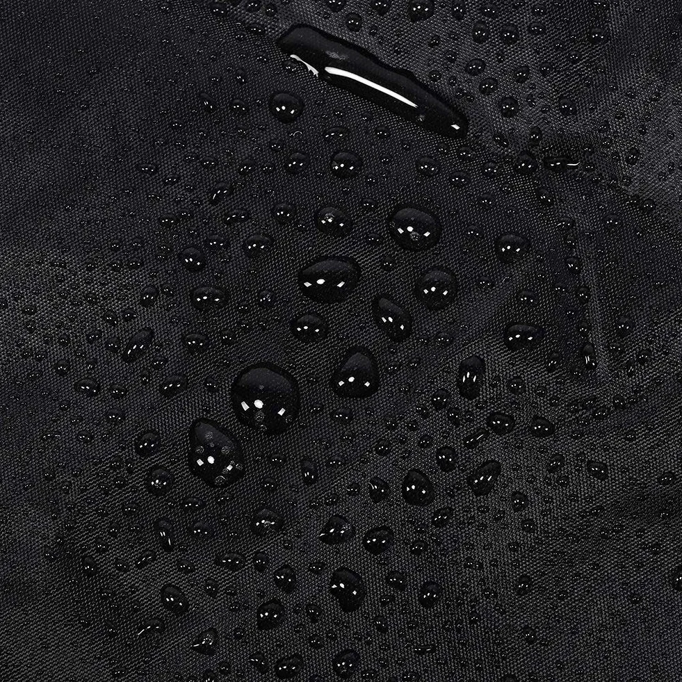 Funda protectora impermeable para mesa de terraza 280x153x73cm poliéster tafetán negro
