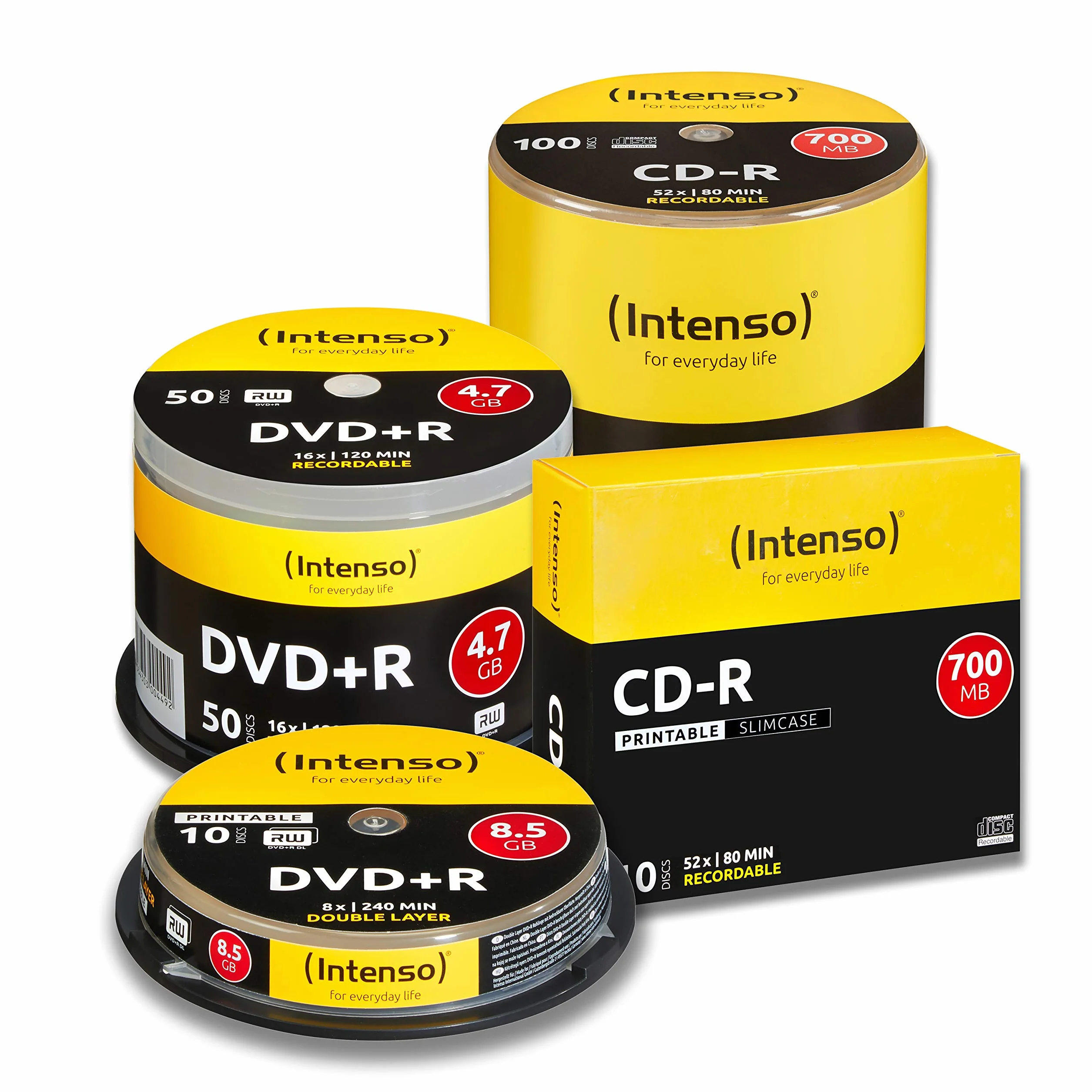 Intenso CD-R 700 MB 50 Pieza 120 mm 80 min CD-RW vírgenes