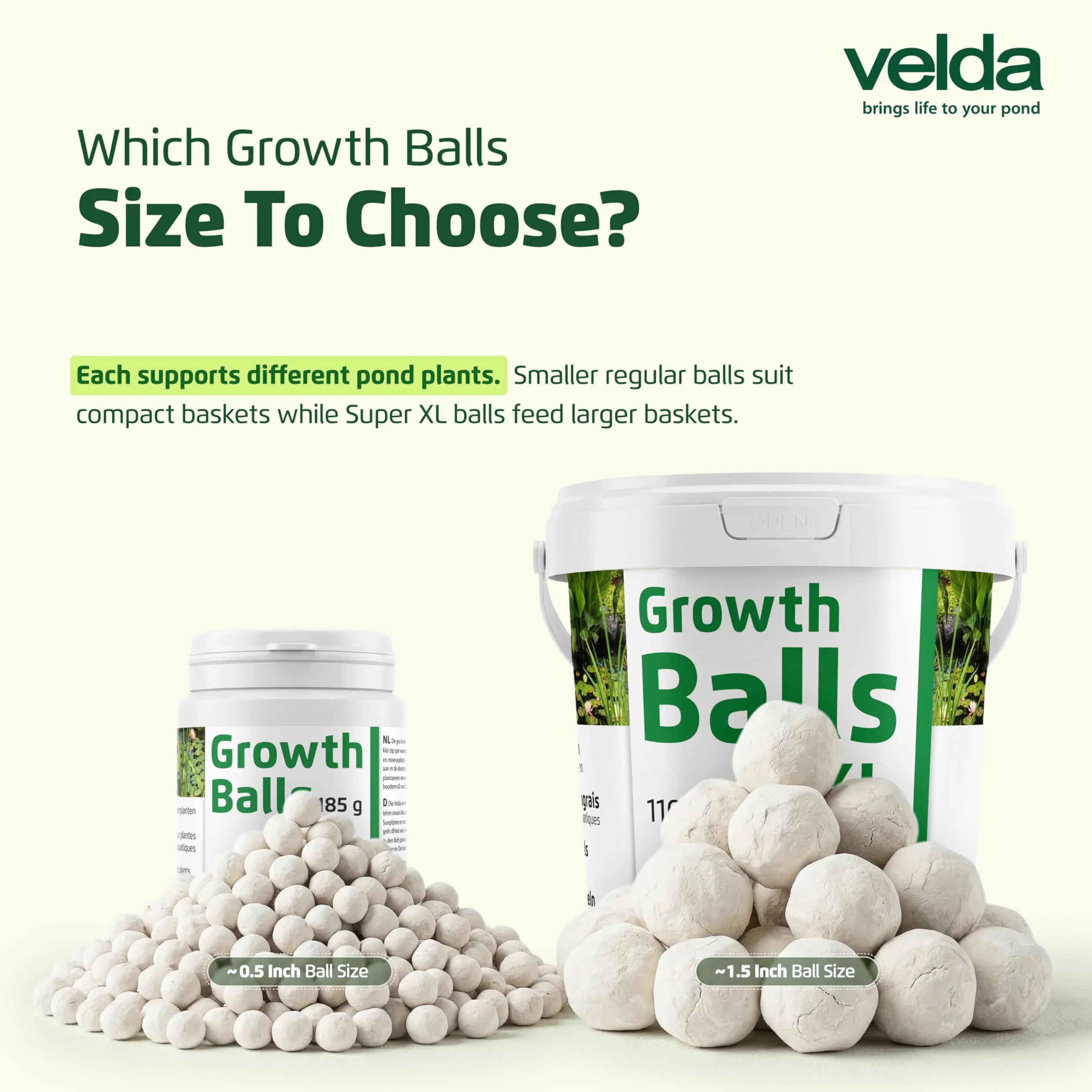Velda 122256 Super Super abono de crecimiento para las plantas acuáticas, 55 bolas pelotas XL