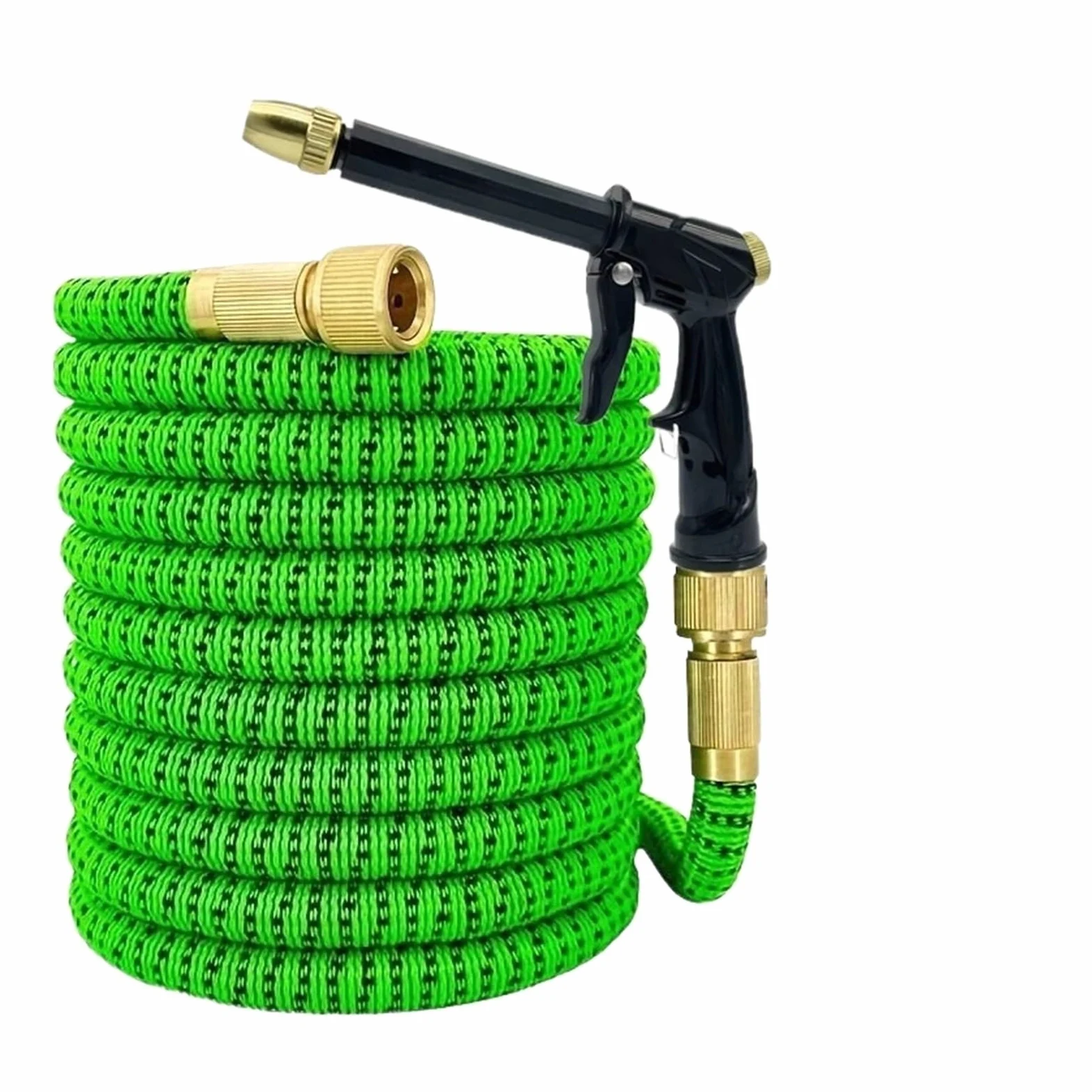 Manguera de jardín ligera extensible Manguera de riego de jardín, manguera de agua flexible mágica for lavado de autos a alta presión, herramientas de limpieza de riego(50ft)