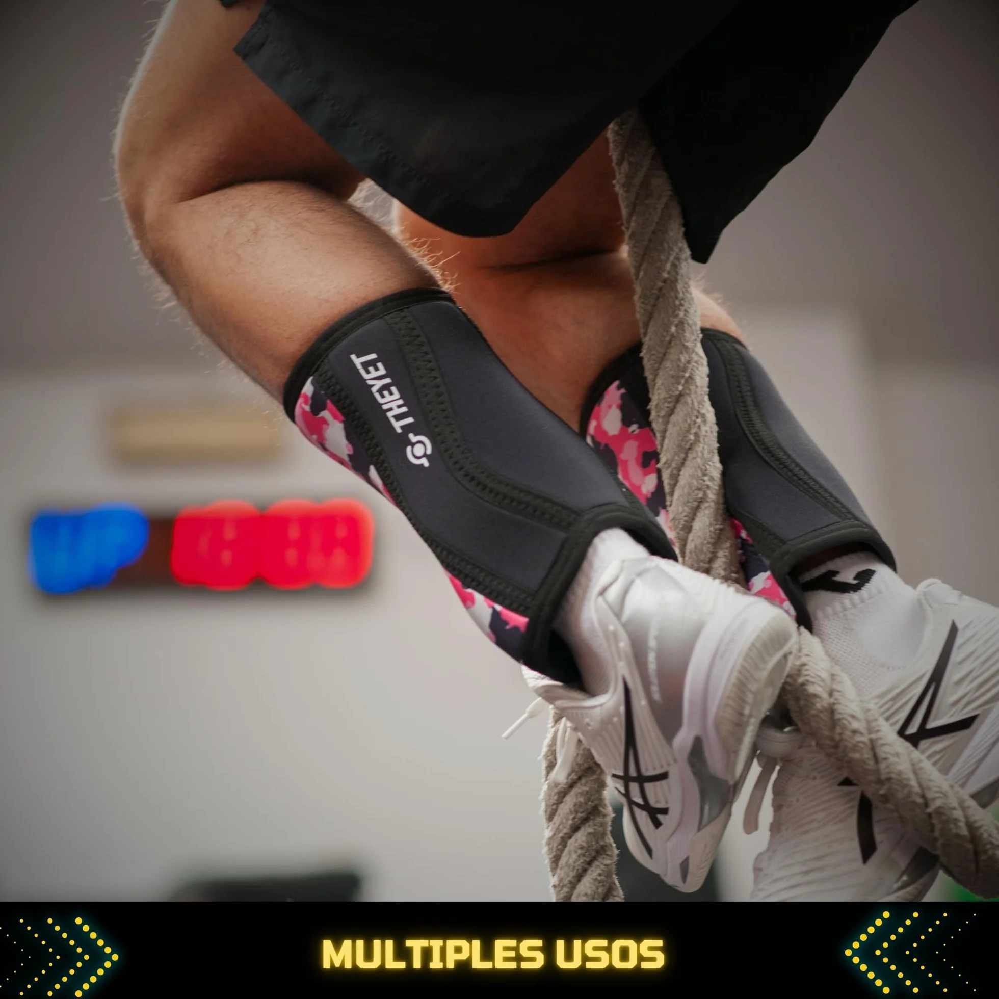 Rodilleras Crossfit Fitness 7mm Neopreno Compresión Soporte Protecciones Deportivas Halterofilia Gym Powerlifting Knee Wraps