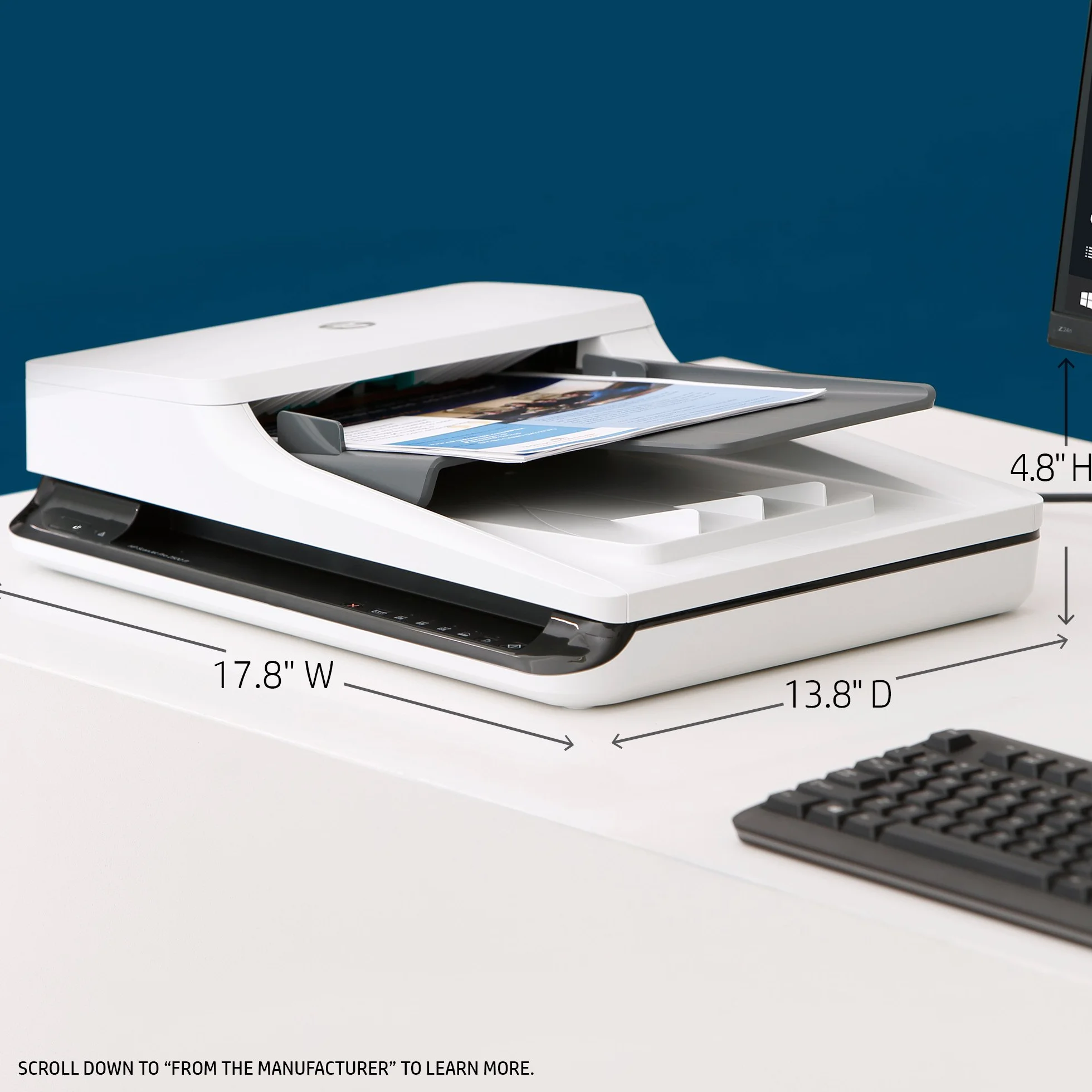 HP Scanjet Pro 2500 f1 Escáner de Superficie Plana