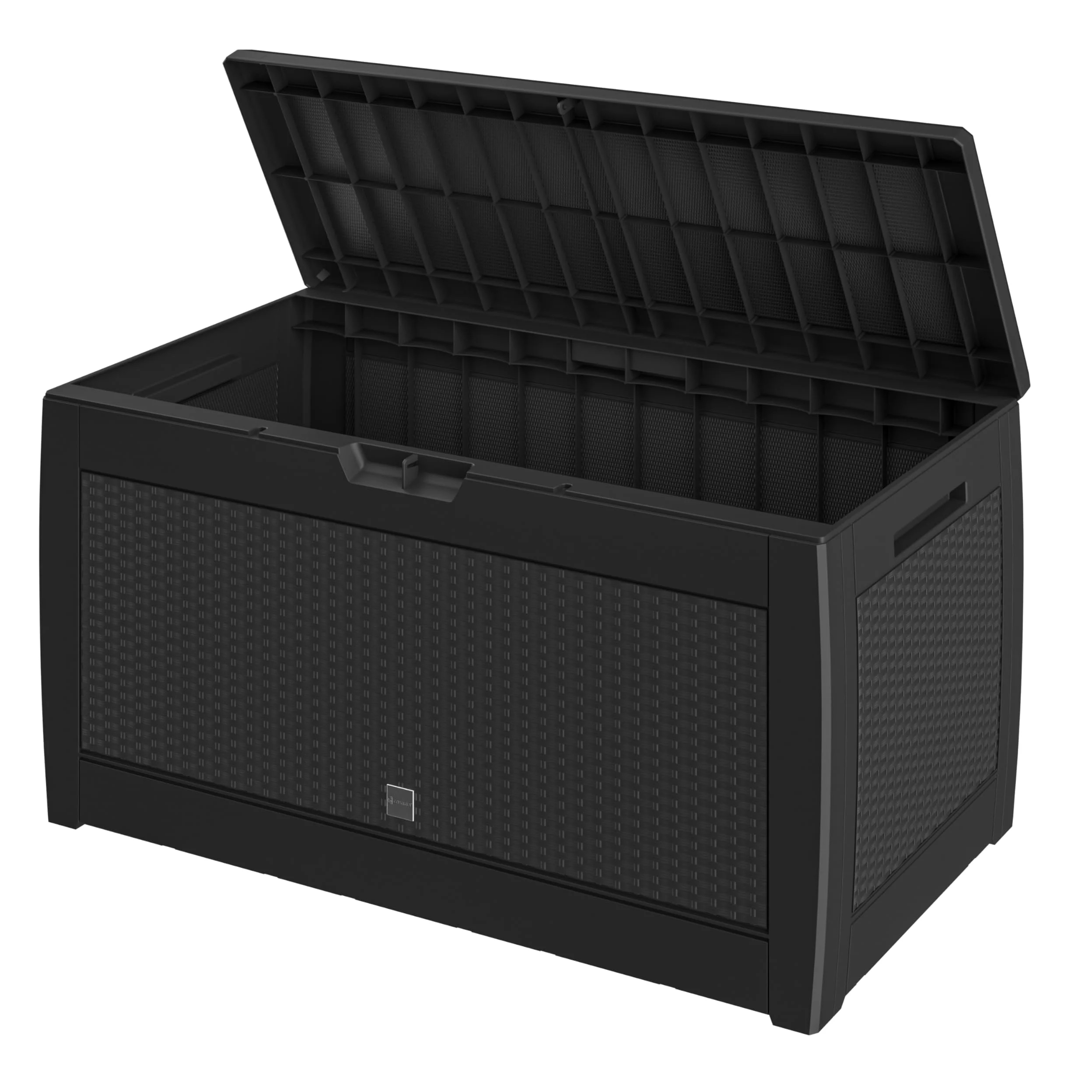 CASARIAŽ Arcón Jardín Exterior Baúl Almacenaje 310L con 4 Ruedas Asas Resistente Intemperie Rayos UV Caja Cojines 119x48x60cm Antracita