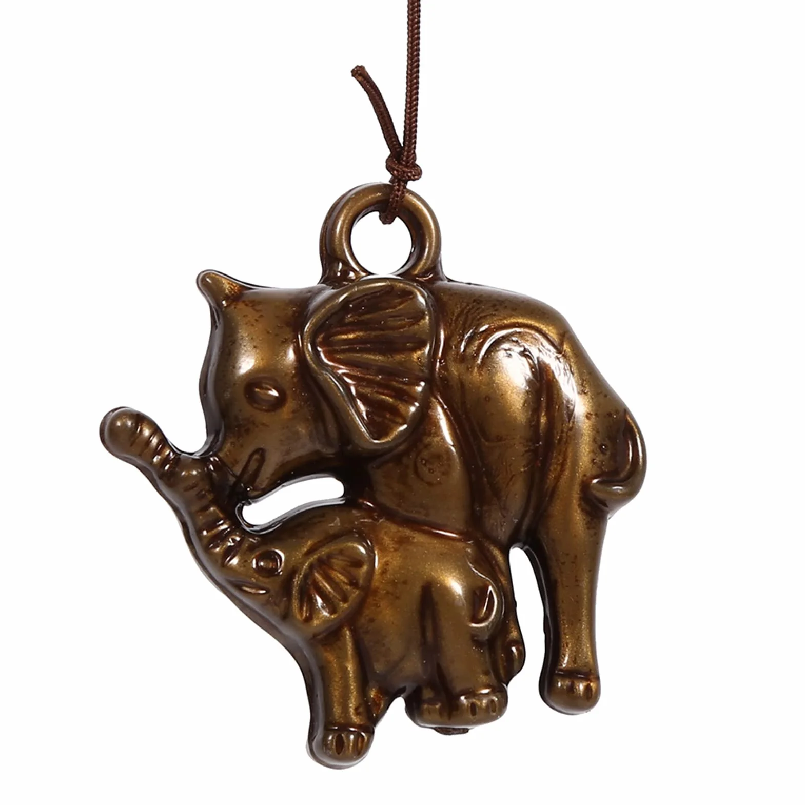 Generic Campana de Viento de Metal con Forma de Elefante, Decoración de Campanas de Iglesia para Ventana o Puerta del Hogar, Lindas Campanillas para un Ambiente Feliz, Decoración de Jardín y Patio