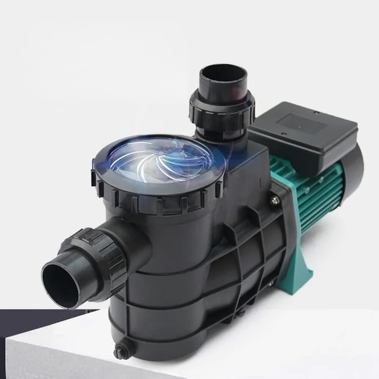 Bomba de agua autocebante para piscina de 1100W, bomba de circulación de alto flujo de 360L/min para piscina, estanque Koi, acuario, tanque de agua de mar