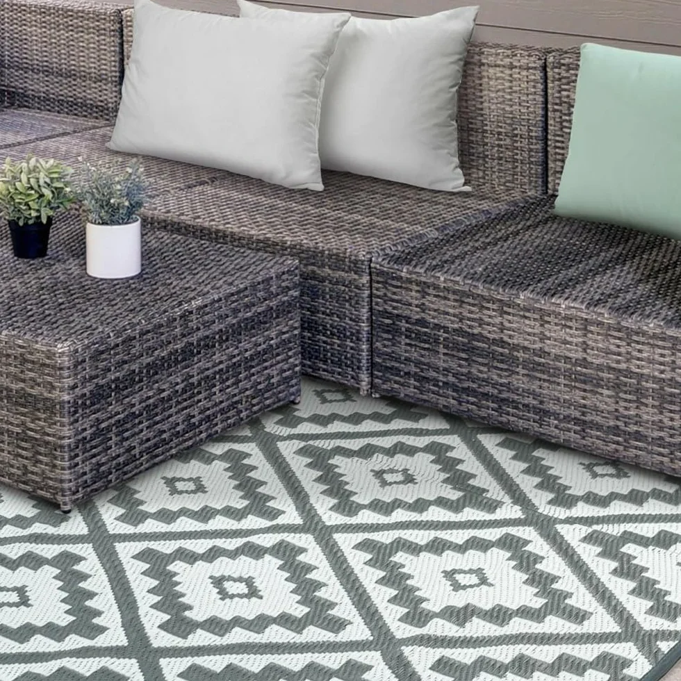 Tapete exterior rectangular reversible