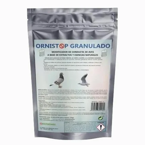 Repelente para Aves | Modificador de conducta | Granulado | Ornistop 200 bolsitas |