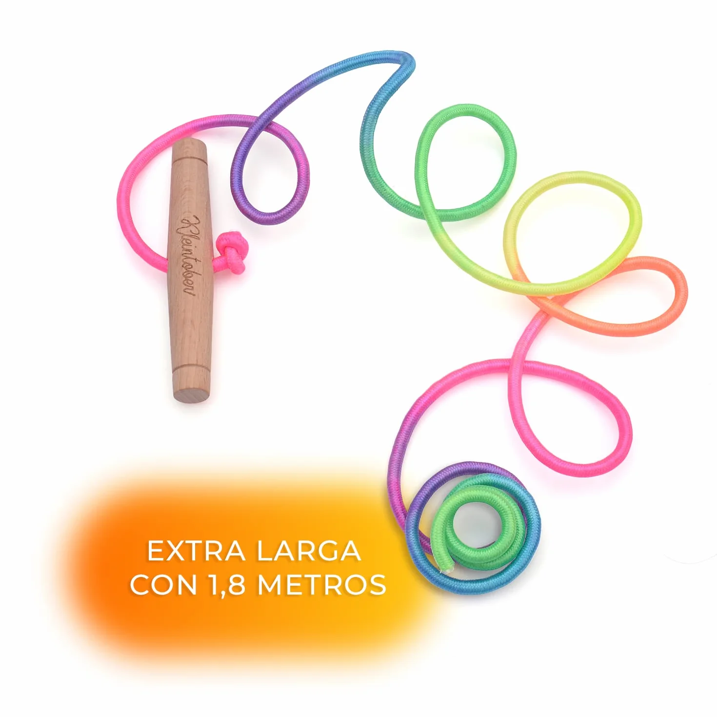 Kleintober Cuerda para Trineo, Cuerda de tracción para Trineos de Madera, Plástico y Bob