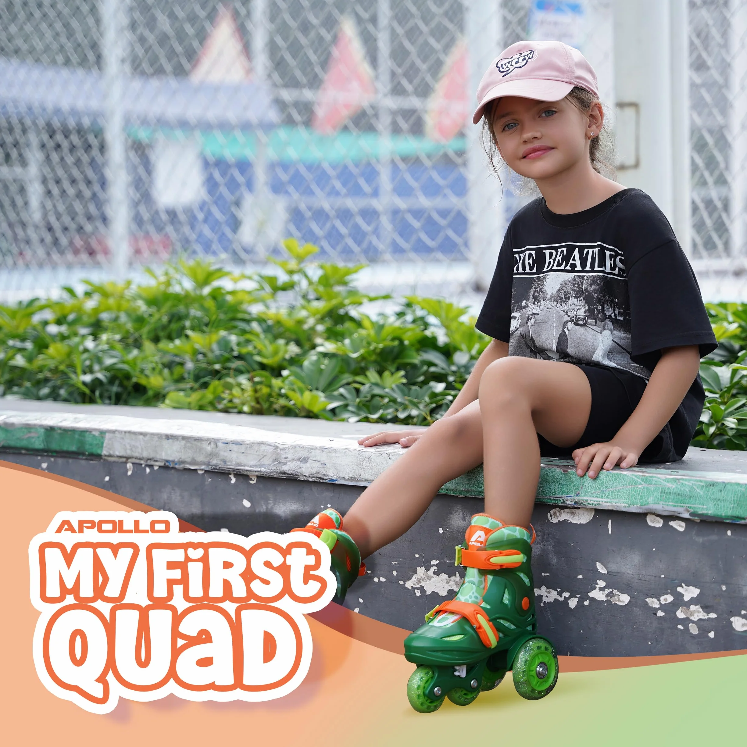 Apollo Kids My 1st Skates Adjustable Patines de ruedas ajustables para niños talla 26-30 con doble freno