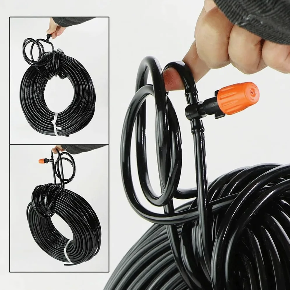 Tubo de riego por Goteo, Tubo de riego por microgoteo, Manguera de jardín de PVC, 1/8 Pulgadas, 1/4 Pulgadas, 3/8 Pulgadas, 5-100m(80m,1/4'' (innner Dia.4mm))