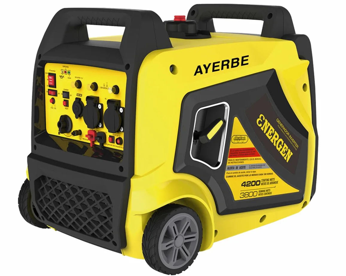 Generador Inverter 3800 de Gasolina 4150 W con Arranque Eléctrico y Motor Kiotsu KT-190 para Uso Profesional - Maestro Ferretero