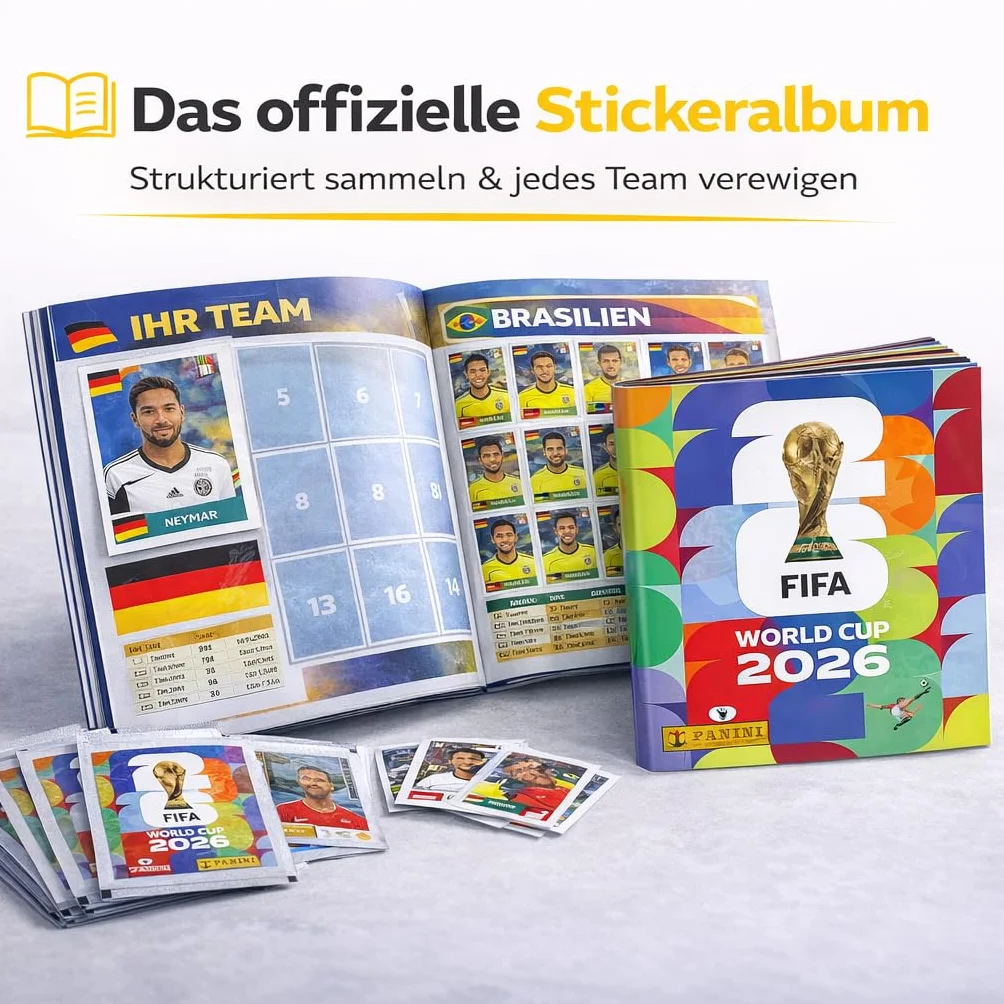 Panini Álbum Copa Mundial 2026 XXL Set con Stickers y Calendario