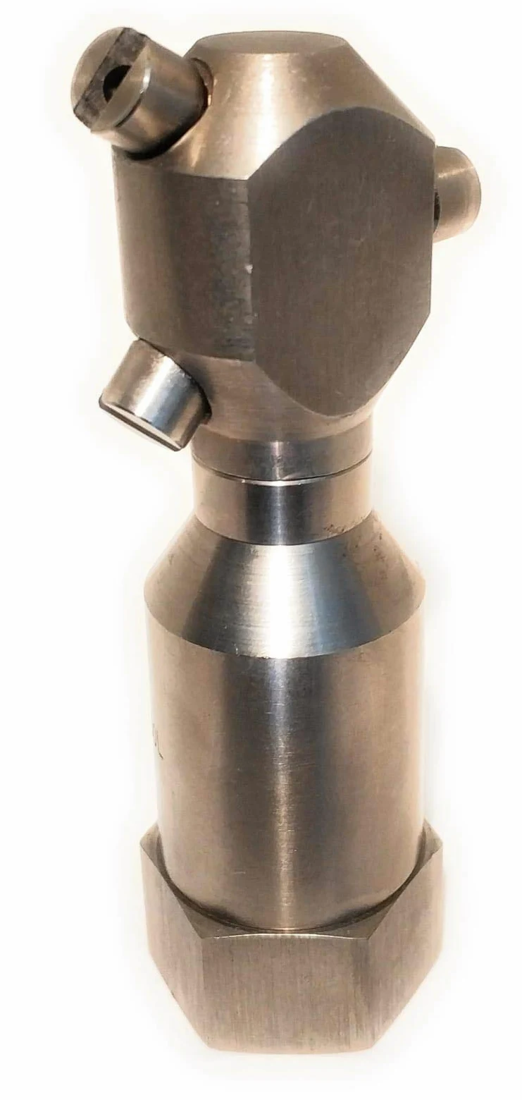 Boquillas de Lavado de Tanques o Bidones 1/2" BSPT -Acero Inoxidable - Toberas giratorias, difusores de agua, boquillas de aspersión, espreas.