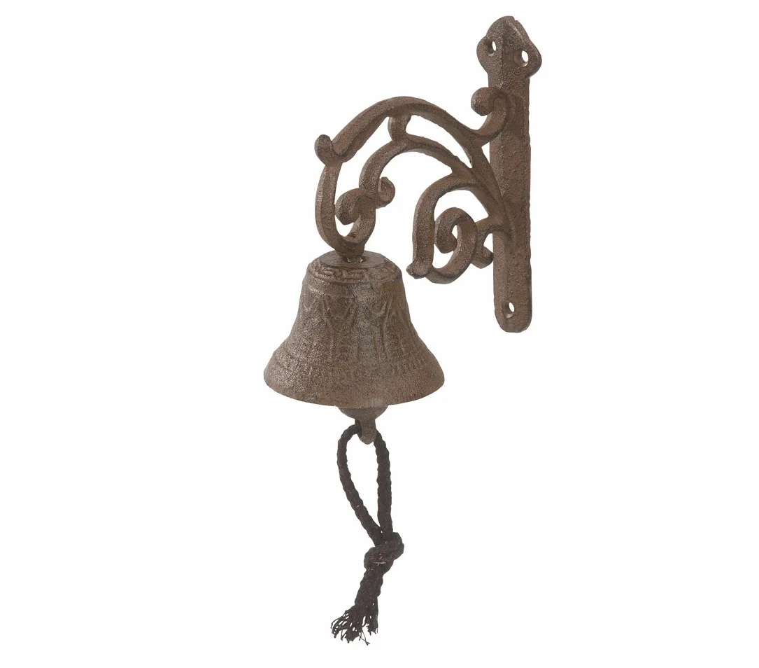 Dehner, Campana nostálgica, de Aproximadamente 18,5 x 7,5 x 15 cm, Hierro Fundido, Acero Inoxidable