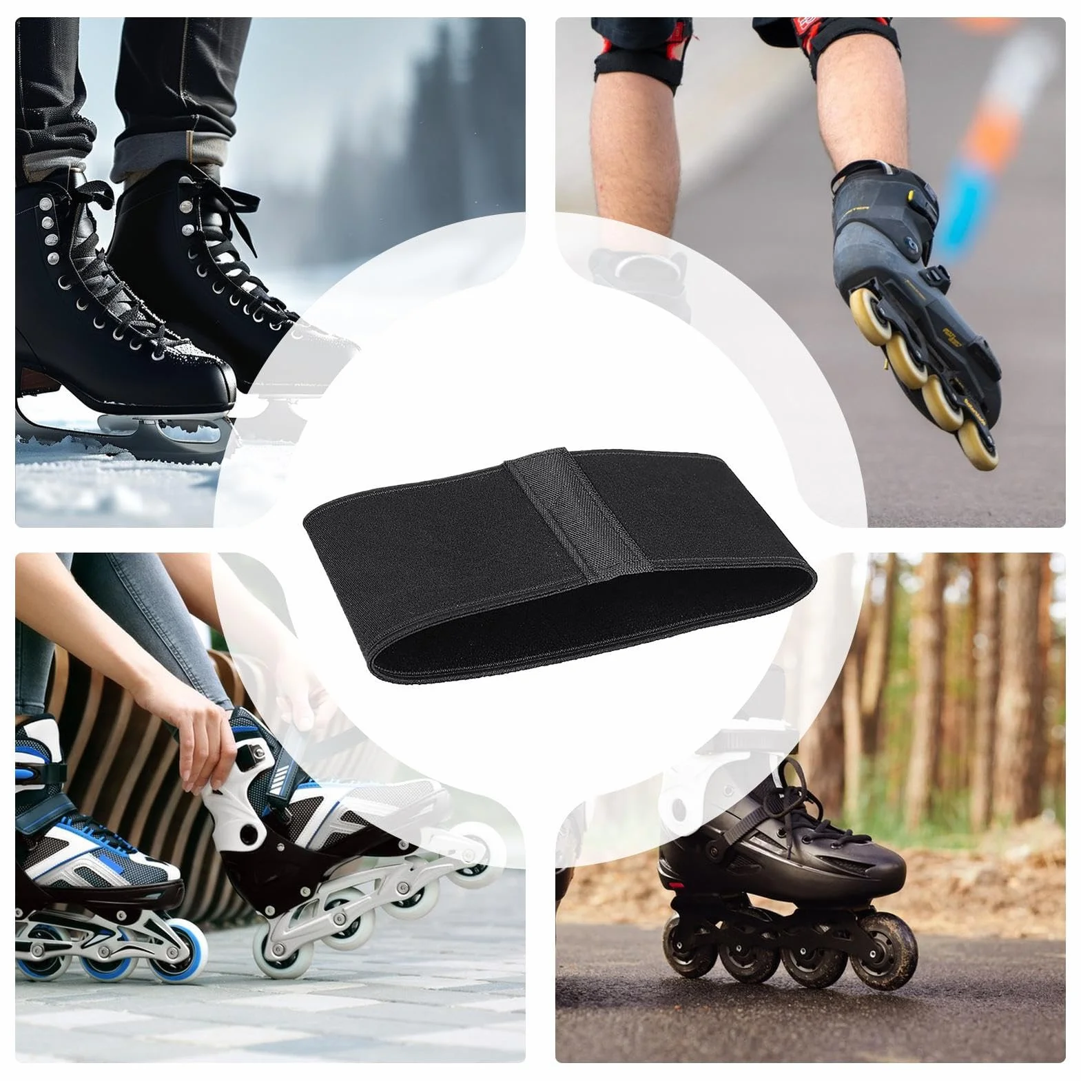 Fundas para Patines | Protectores Punta Elásticos Impermeables para Patinaje Artístico, Velocidad y Hockey