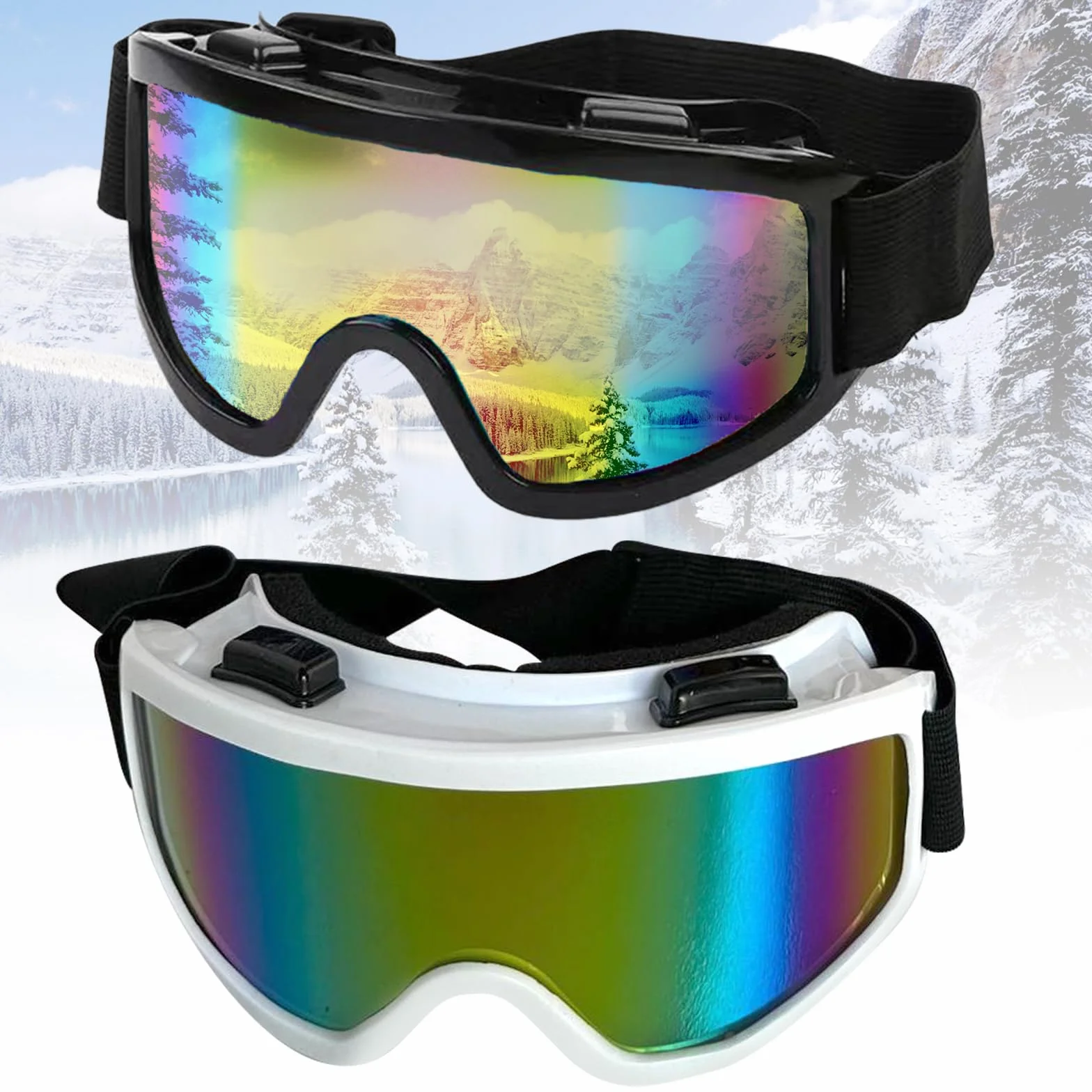 BDSHUNBF Ski Goggles Women Men Snowboard Goggles Windproof Snow Goggles Eyewear Safety Protection