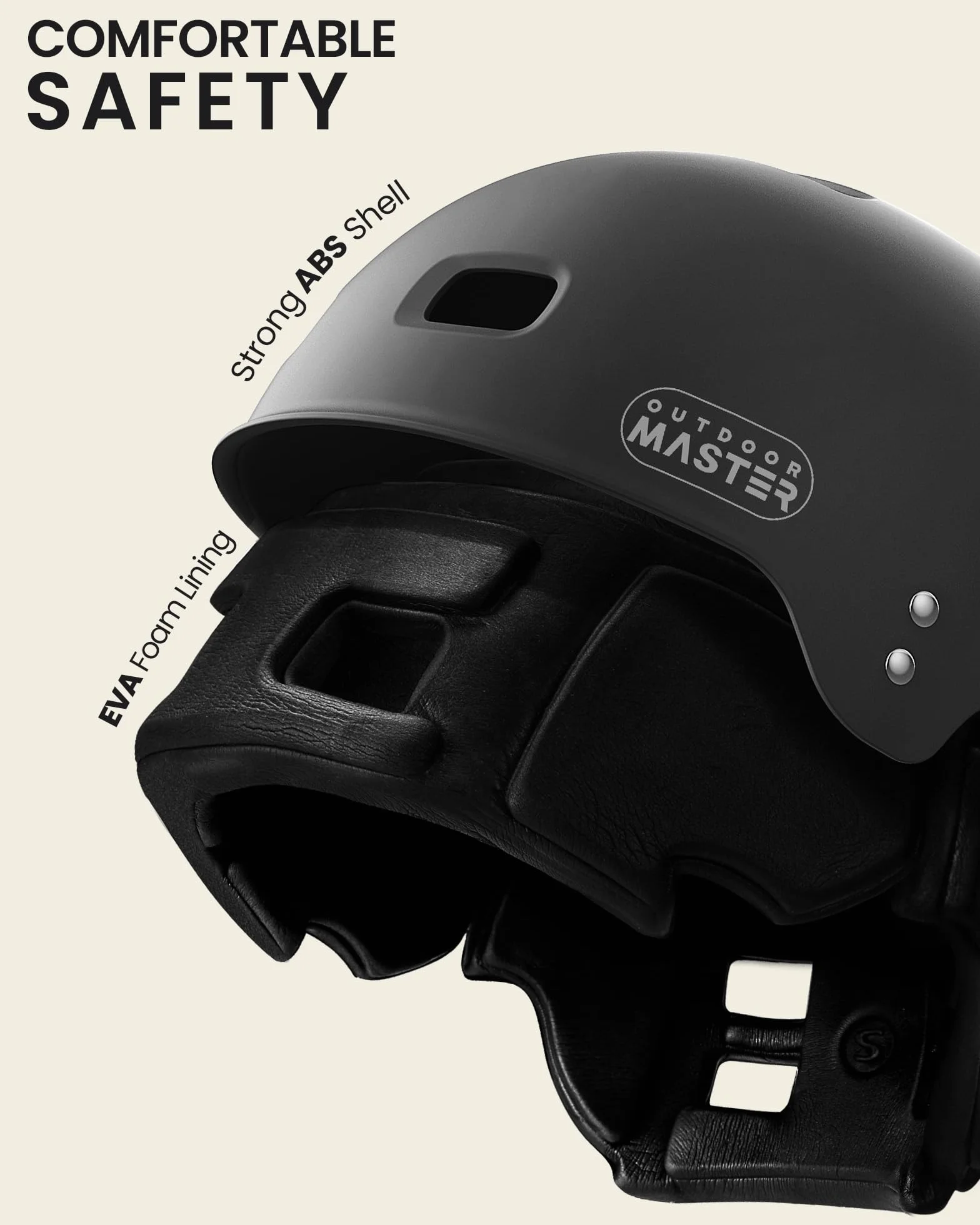 OutdoorMaster Casco de kayak wakeboard agua blanca con almohadillas para los oídos 12 rejillas de ventilación ajuste