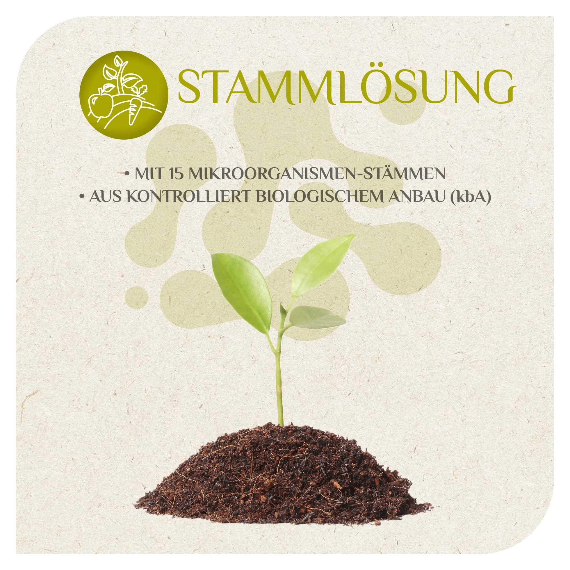 MikroVeda Solución madre orgánica - Microorganismos efectivos - 15 cepas - Activador y auxiliar del suelo - Compost - Estanques - Jardín - Agricultura