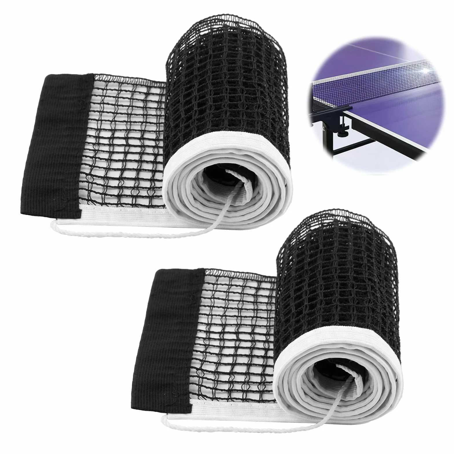 Red de Reemplazo de Tenis de Mesa Portátil Durable 2 PCS Universal para Mesas de Juego