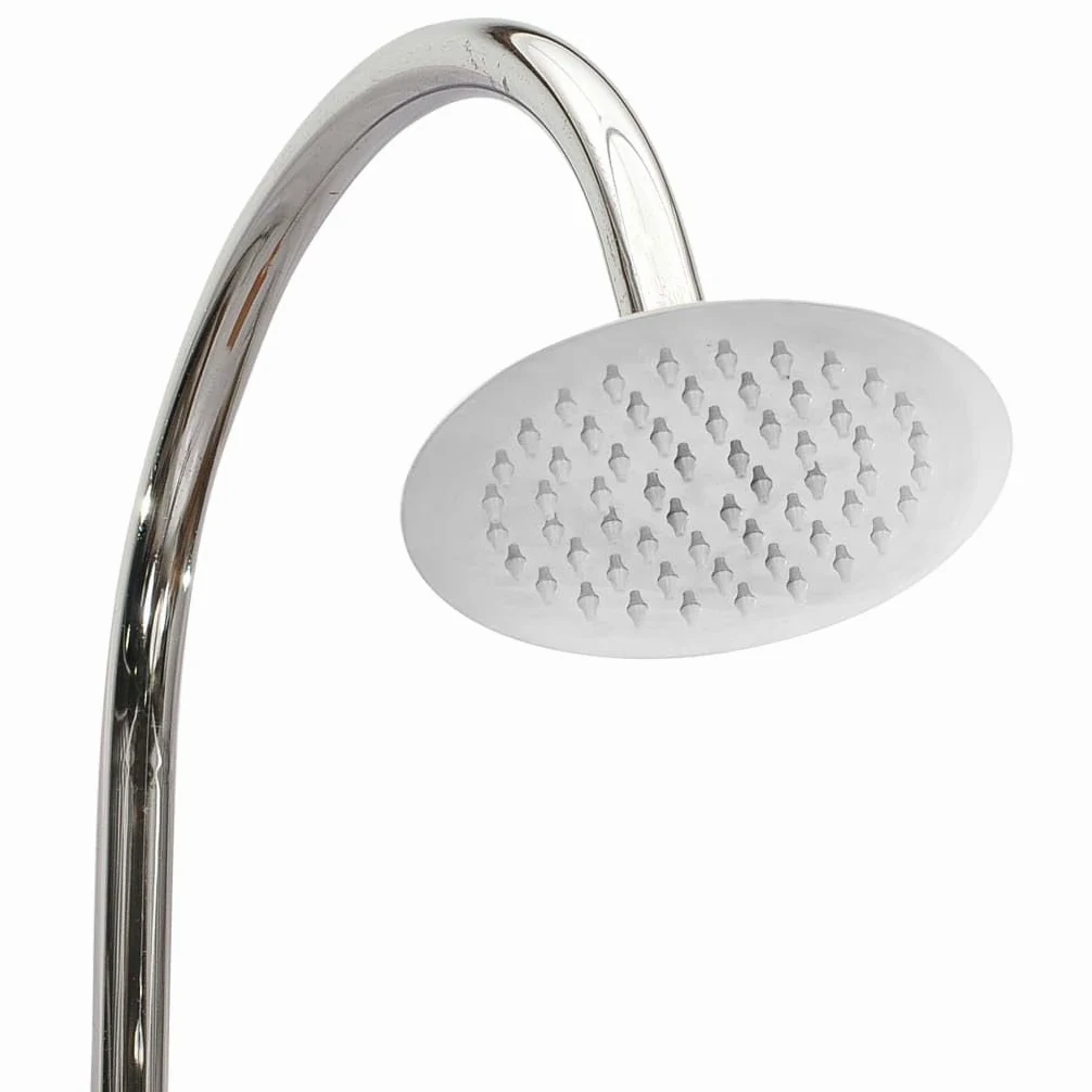 VidaXL Ducha de jardín 75x75x210 cm Madera de teca sólida