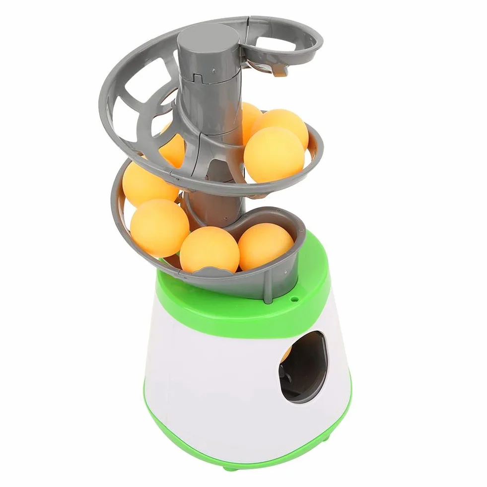 Drfeify Lanzador automático de Pelota de Pong, Entrenador de Tenis de Mesa ABS Duradero portátil