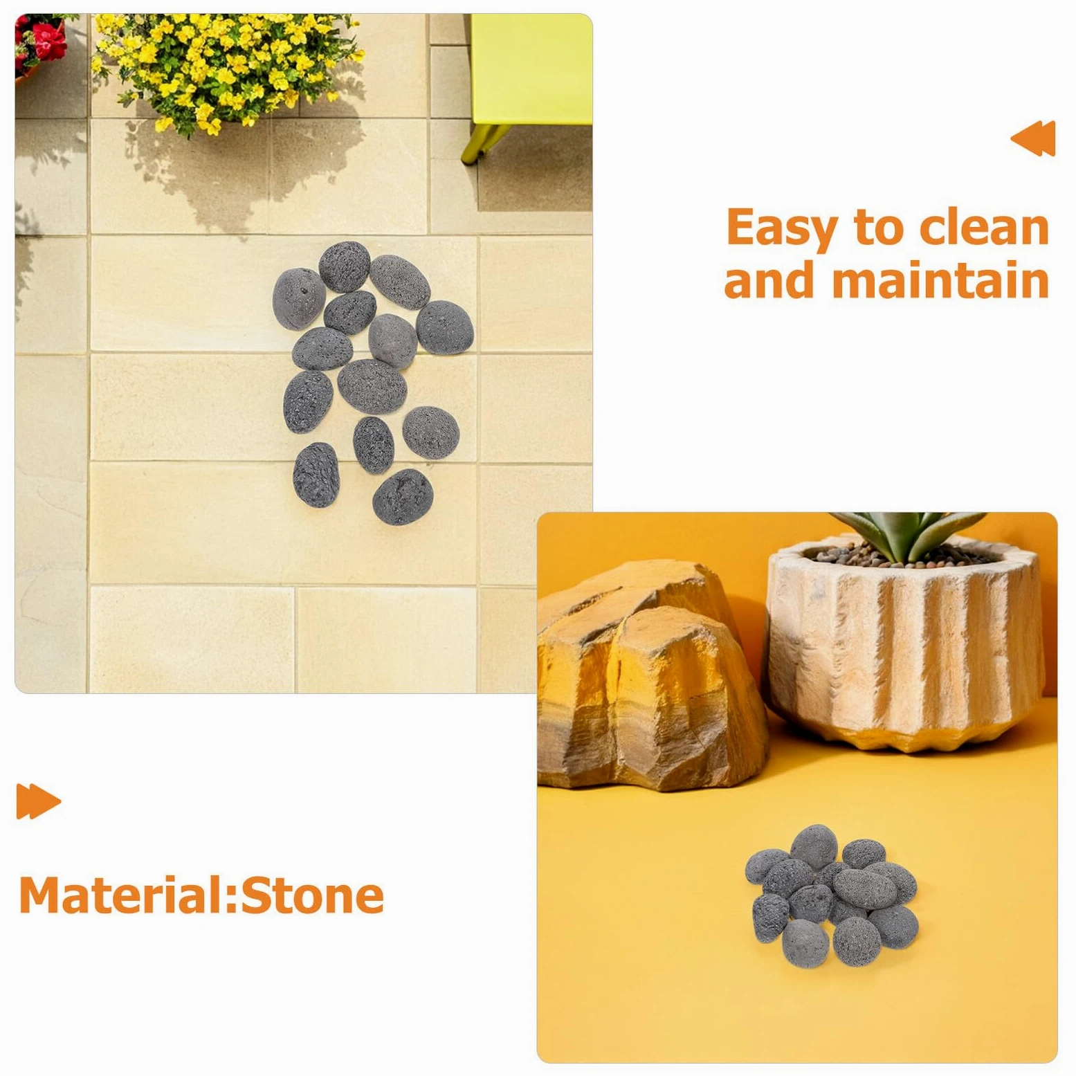 Alasum Piedras para Sauna de Basalto 3-5 CM 1,9 Kg Bolsa Resistentes a Grietas para Calentadores Eléctricos y Estufas de Leña, Piedras Volcánicas de Vapor para SPA y Sauna de Vapor