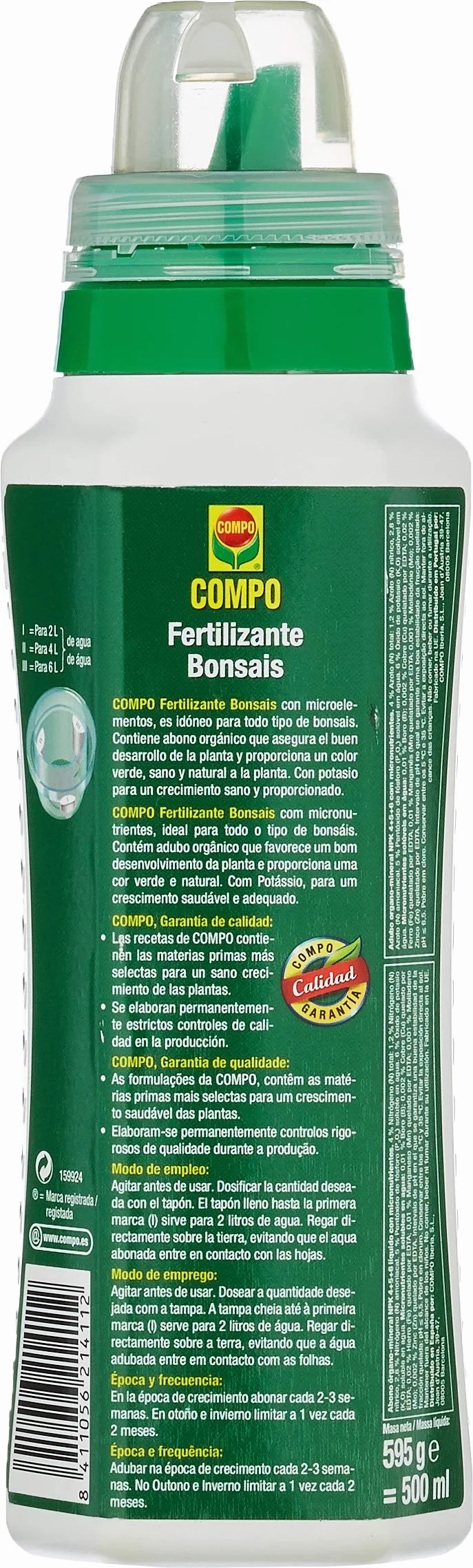 COMPO Fertilizante Bonsais 500 ml