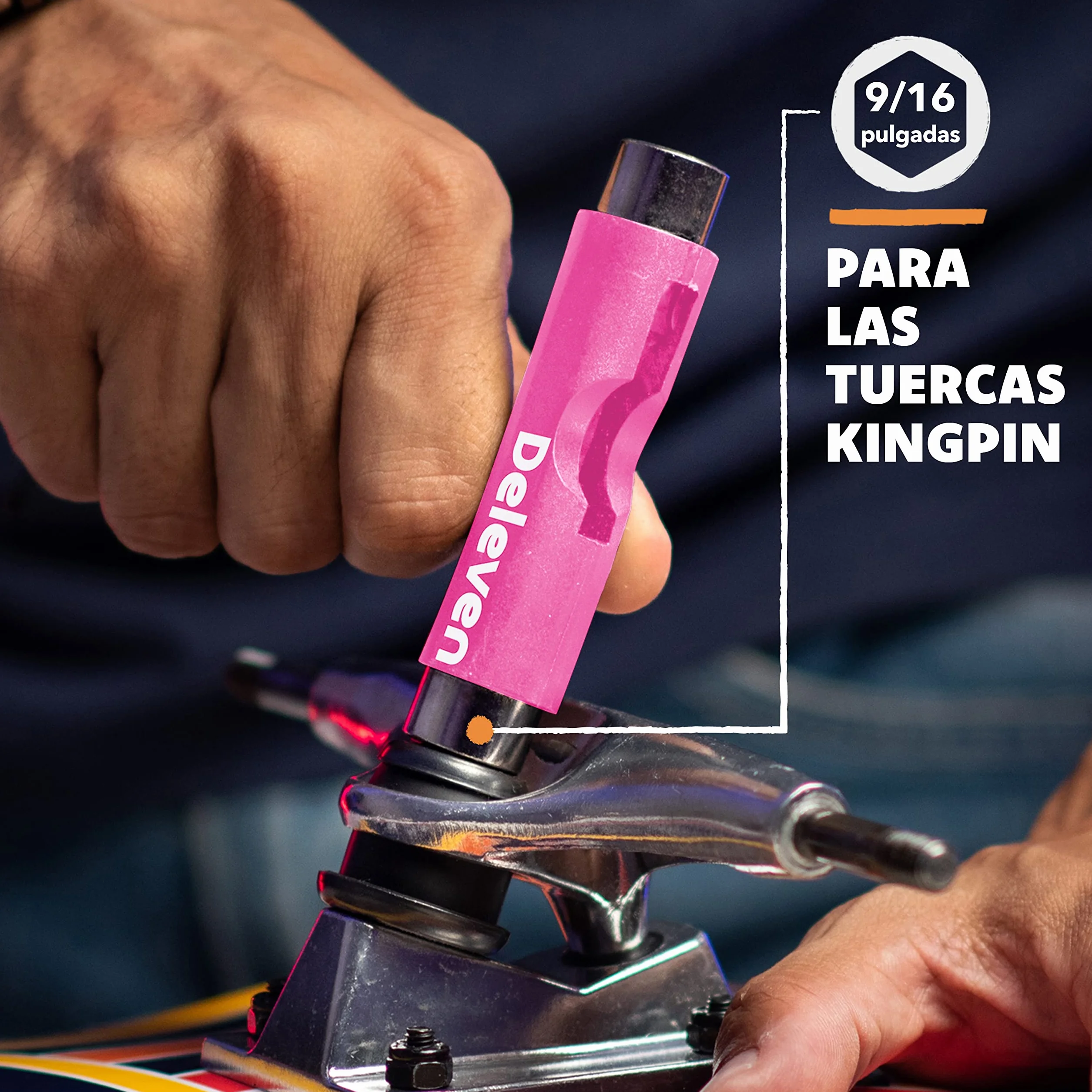 Deleven Herramienta de Skate Todo-en-Uno Multifunción con Llave Allen 2-en-1 y Destornillador Phillips