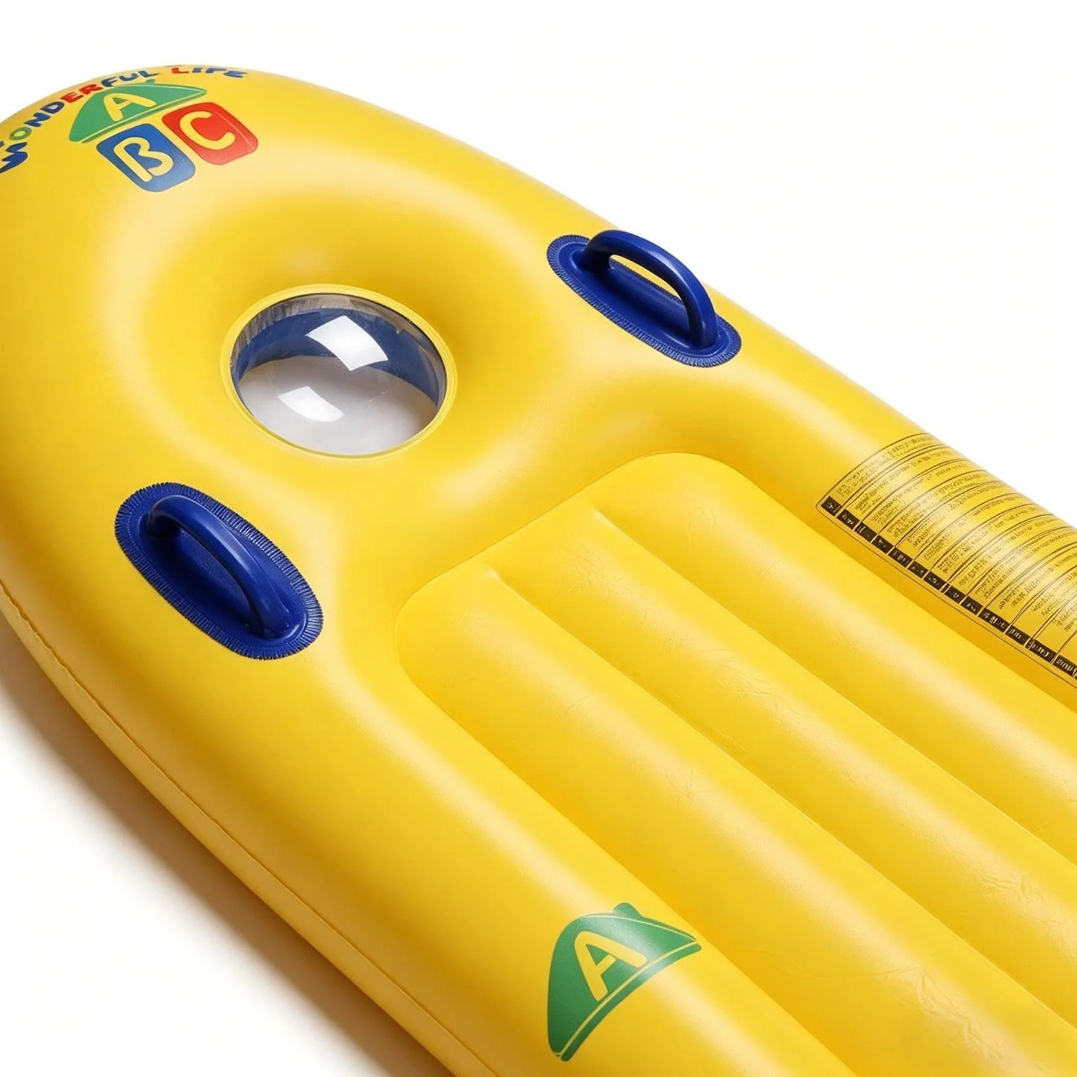 Tabla de surf inflable para niños con asas para parque acuático lago verano