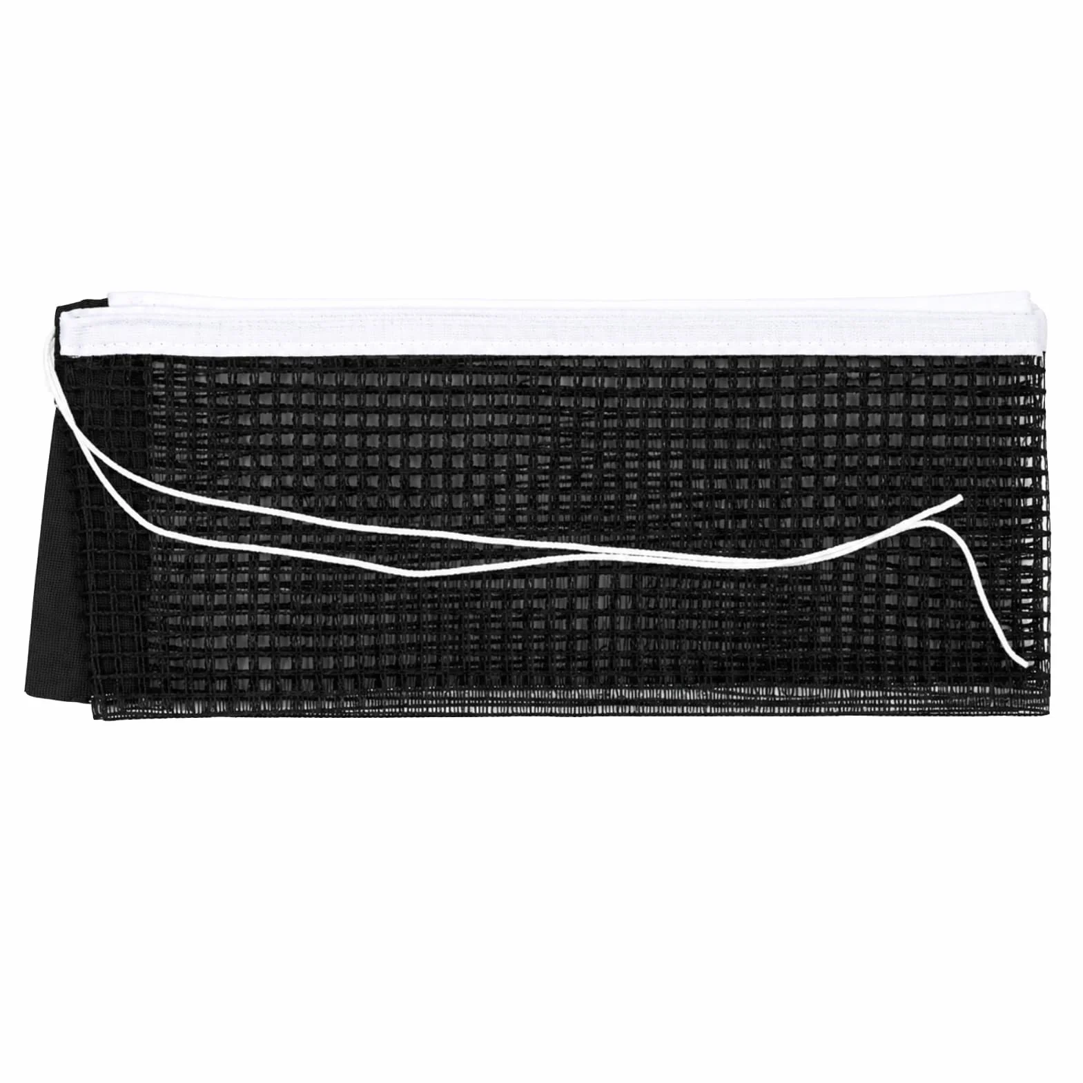 Red de Ping Pong de Poliéster-Algodón Negro 1.75m, Repuesto para Mesa de Tenis, Universal Interior y Exterior