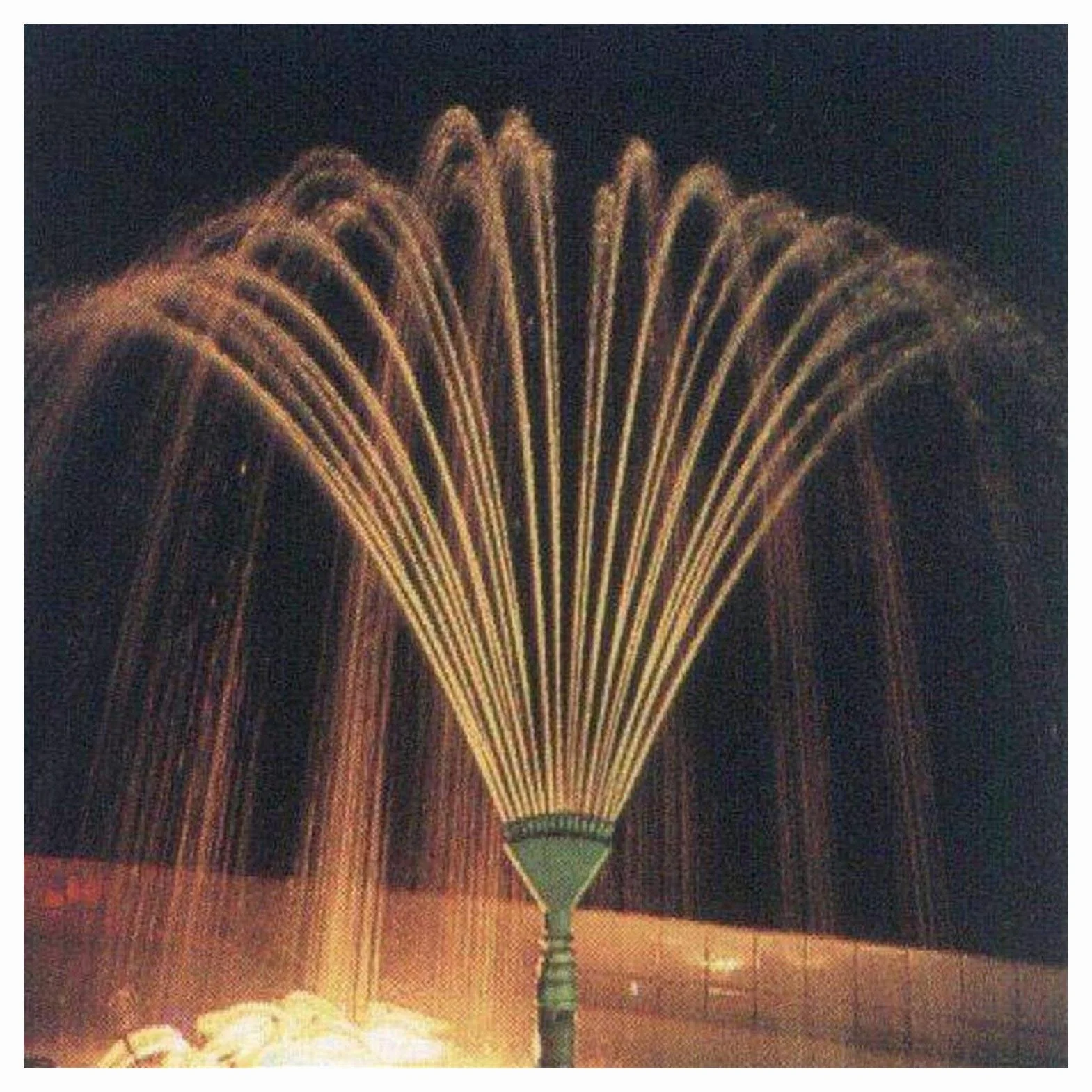 Herramientas de sistema de riego de jardinería 1 pieza de 1 pulgada Phoenix Tail Fuente de la boquilla, además de una pequeña boquilla con difusor Jardín Válvula Ver fuente de la charca