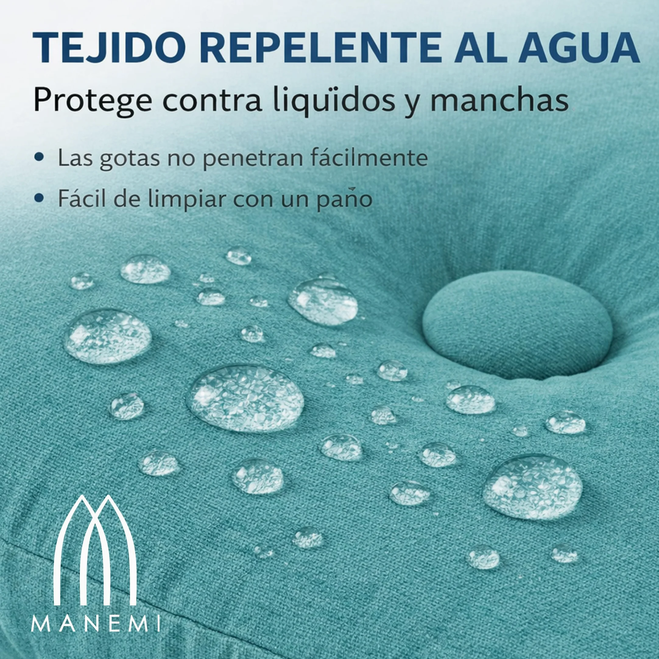 MANEMI Juego de 2 Cojnes de Suelo Acolchado 45x45x10cm, Cojines para Palets, Banco, Silla y Suelo, Asiento Cómodo Decorativo para Interior y Exterior. Juego de 2 Cojnes Decorativo