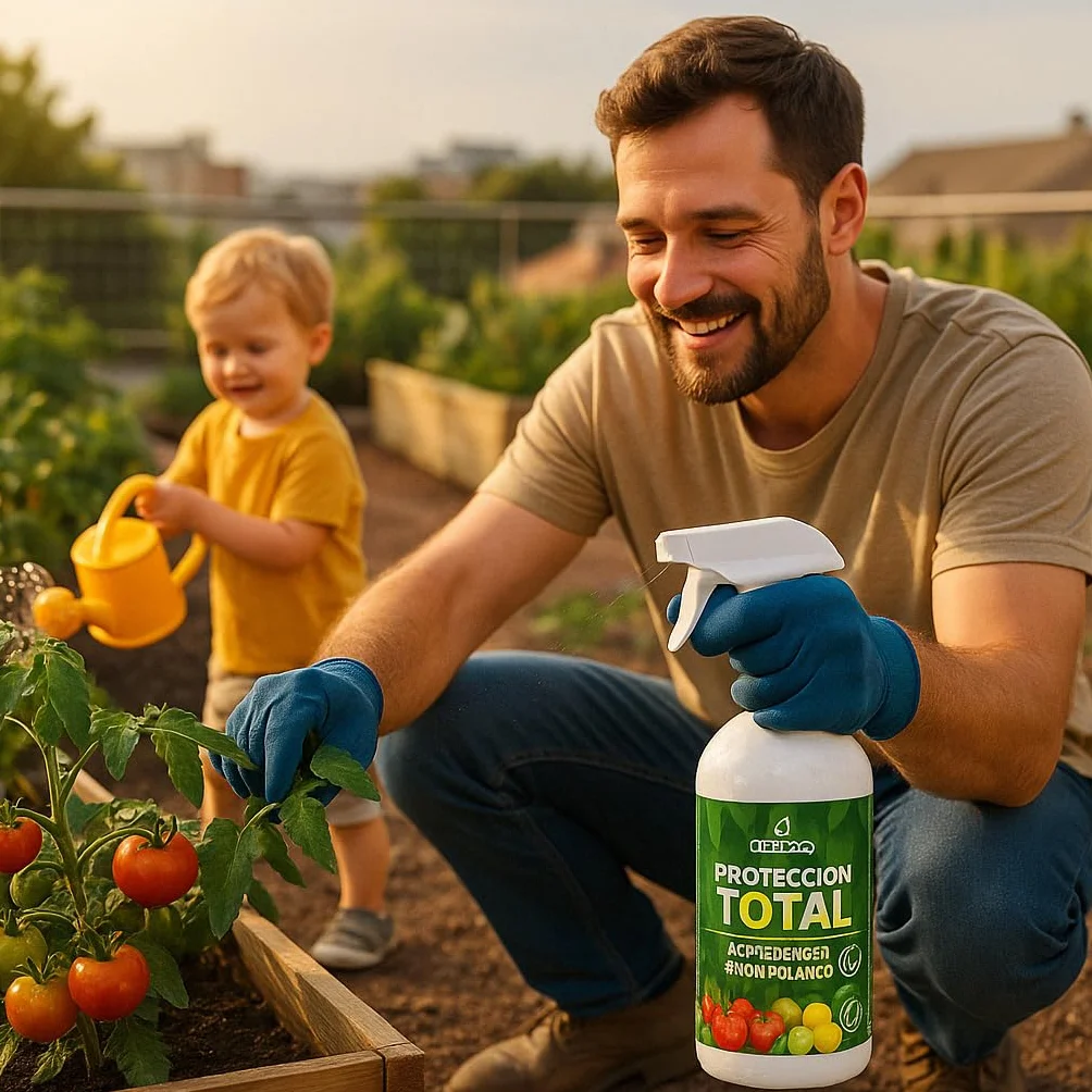 FERTIBONO PROTECCION TOTAL Jabón Potásico y Aceite de Neem – Cuidado Natural 100% para Plantas | 5L | Fortalece, Limpia y Equilibra | Ideal para Huertos y Jardines Ecológicos