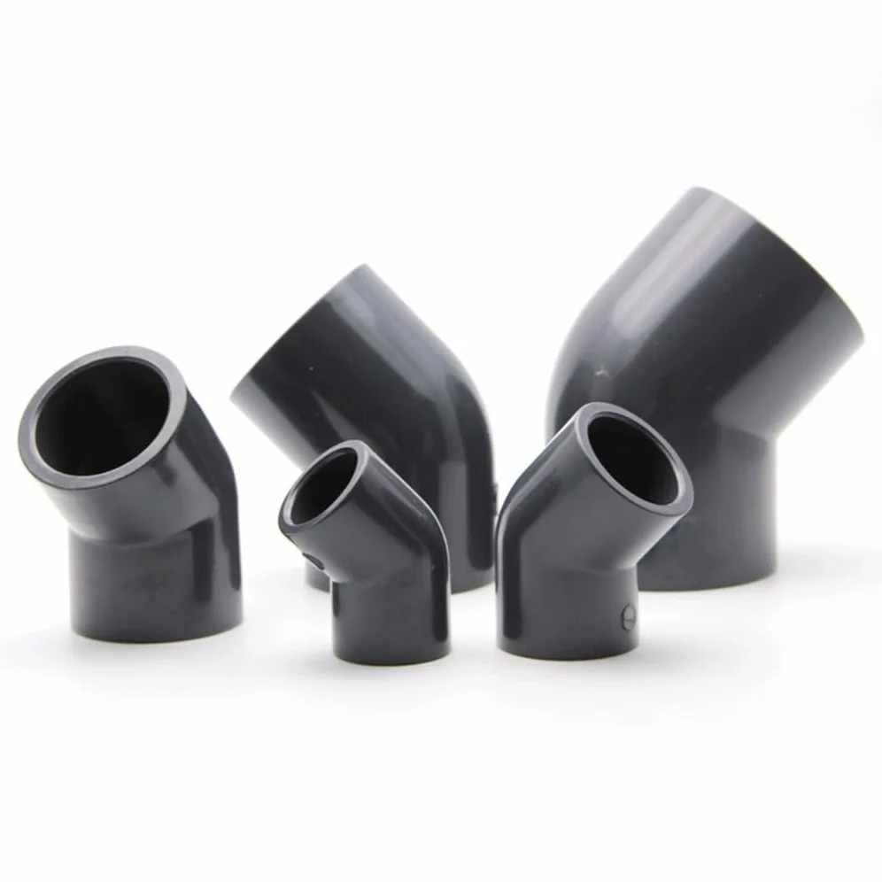 Instalación de tubería de codo de PVC de 45 grados | For de riego de jardín: conector de acuario de UPVC duradero, 1 unidad(75mm)