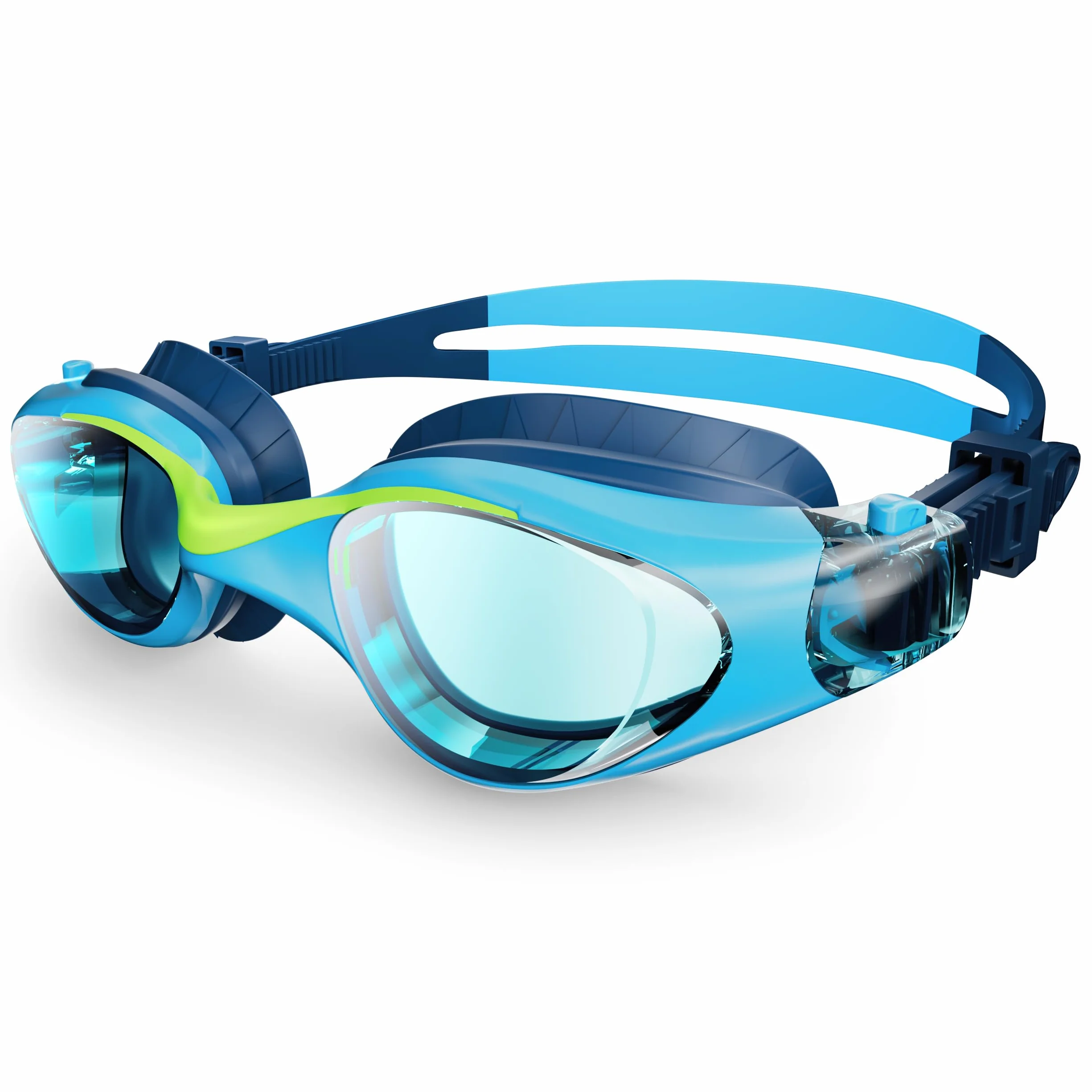 Gafas de Natación para Niños Antivaho Protección UV Ajustable Suave 6-14 Años