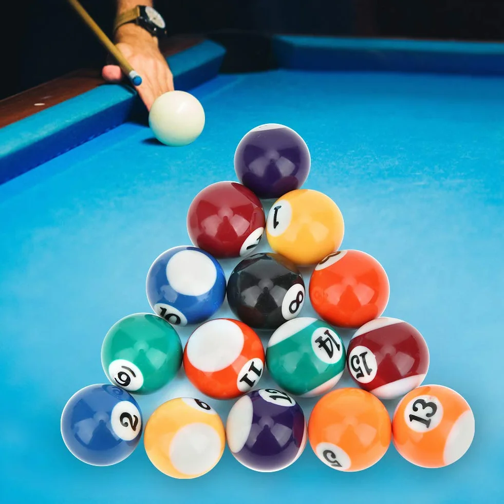 Zerodis Bola De Billar Resina 16 Pcs 32 Mm Numeradas Blanca Juego De Billar