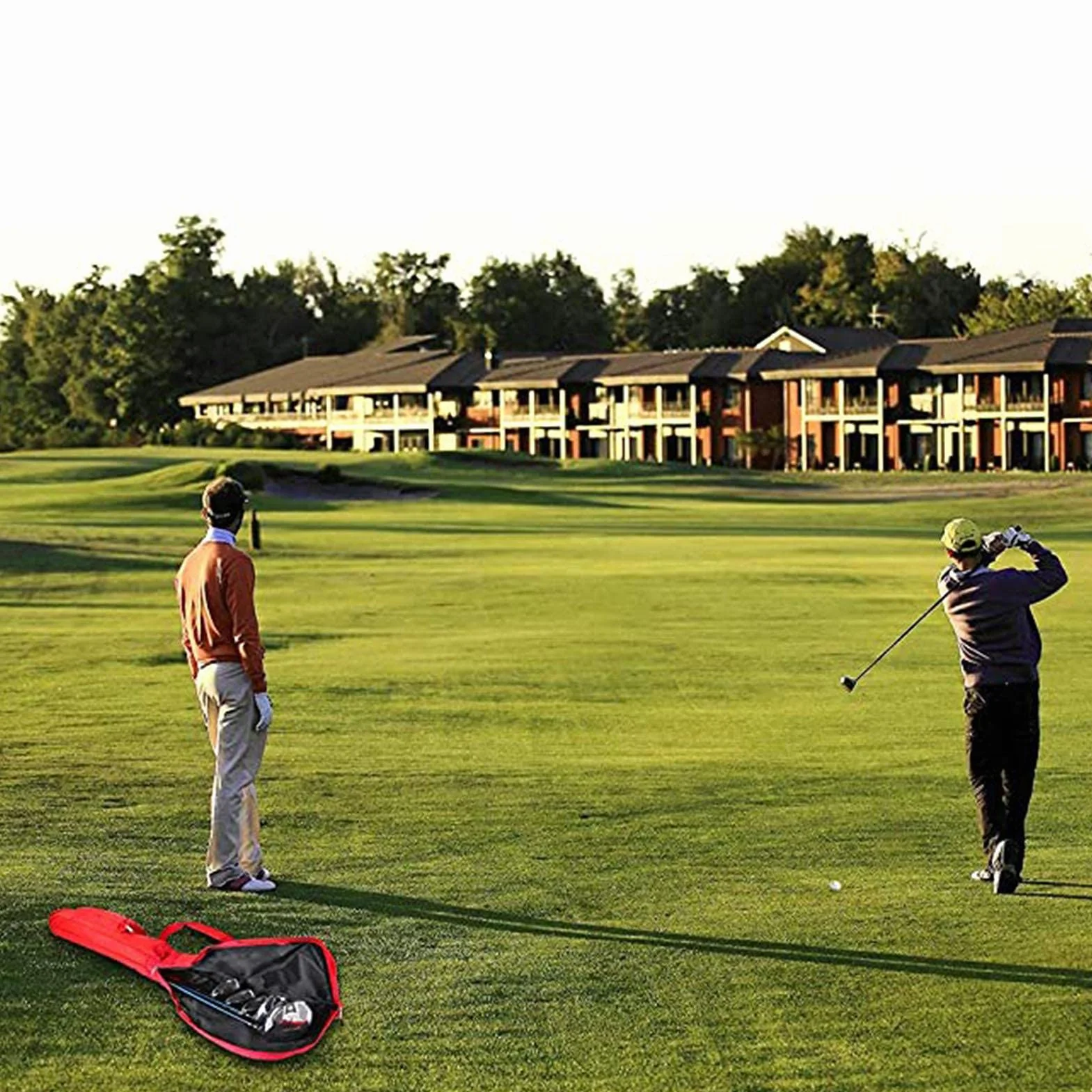 Bolsa de transporte impermeable plegable para campo de conducción y club de golf