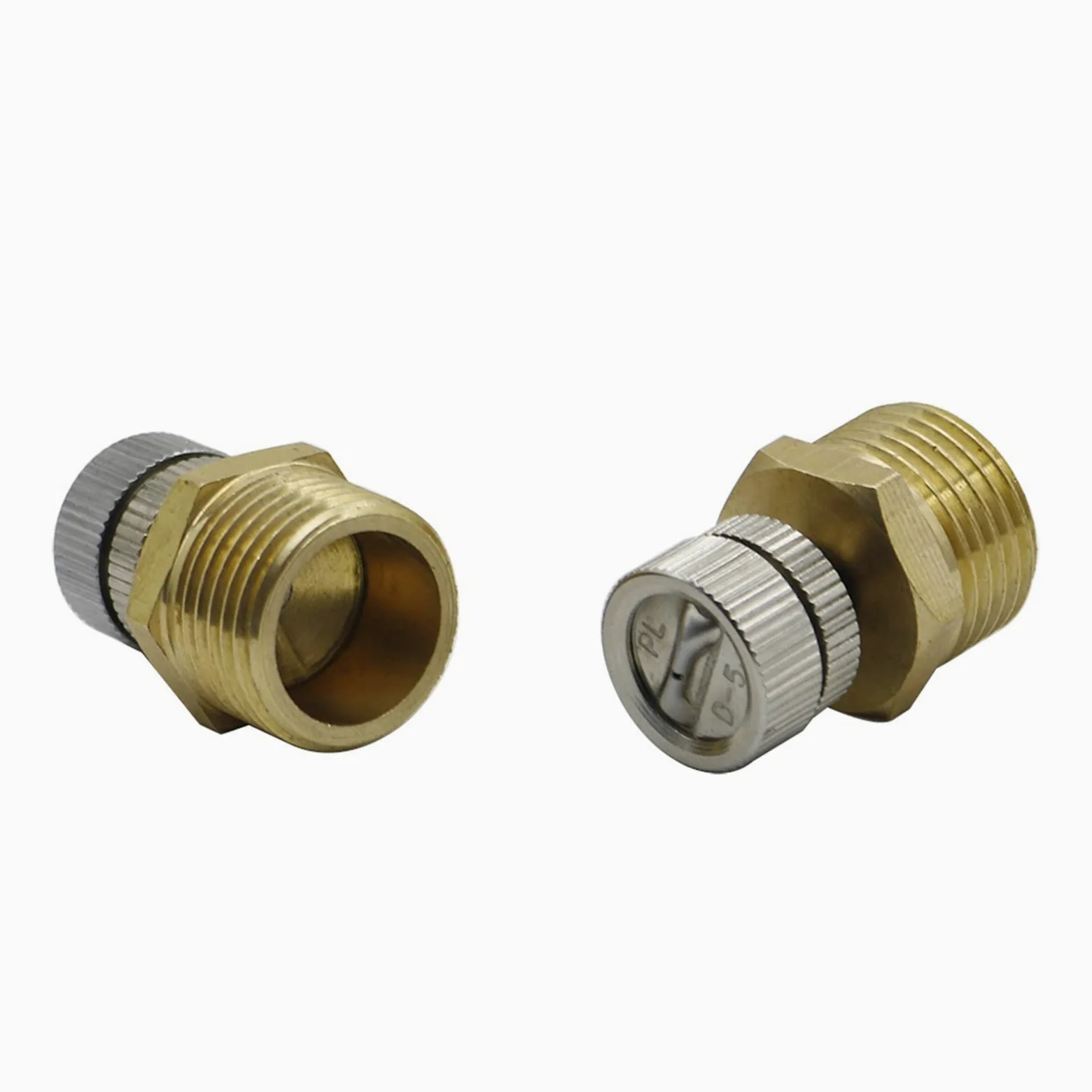 Boquilla pulverizadora ajustable de latón, Boquillas de nebulización en abanico baja presión latón, rociadores atomizadores 3/16 pulgadas(1 Pcs01)