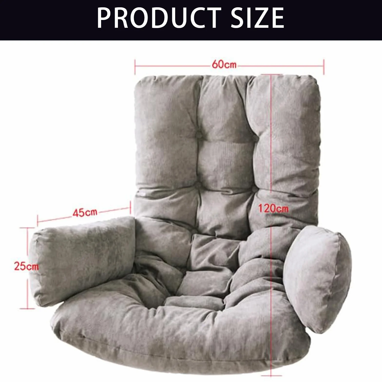 Cojín de Repuesto para Silla de Huevo, cojín de Asiento de Cesta Colgante,Cojín para Silla de Columpio, cojín Suave para Colgar en el Respaldo de la Silla de Huevo, Estilo extraíble