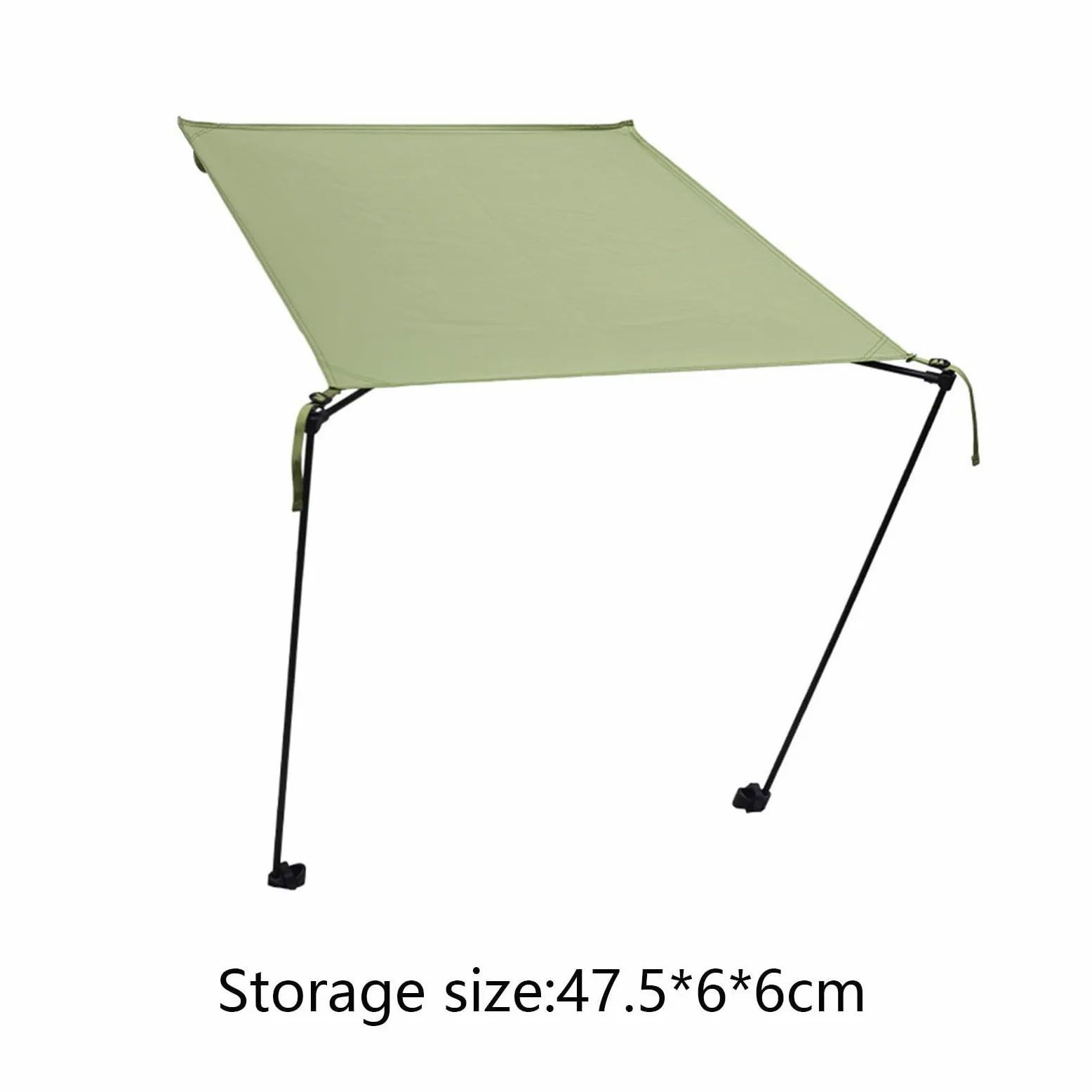 B Baosity Sombra de Silla de Camping Desmontable de Poliéster Resistente con Toldo Portátil Y Mecanismo de Ajuste Rápido Adecuada para Jardín Patio Camping Y, Verde