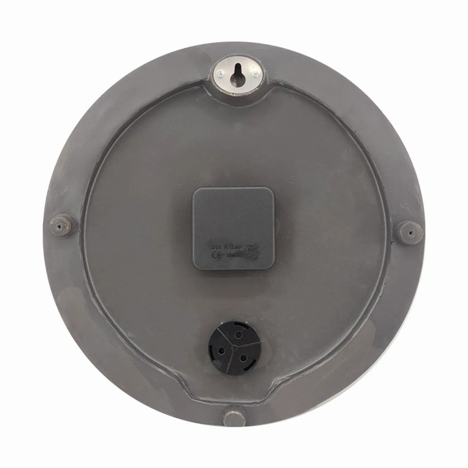 Waterproof Wall Clock Outdoor Thermometer Indoor Outdoor Thermometer Clock Wall-Mounted 12 Inch for Patio Garden Yard